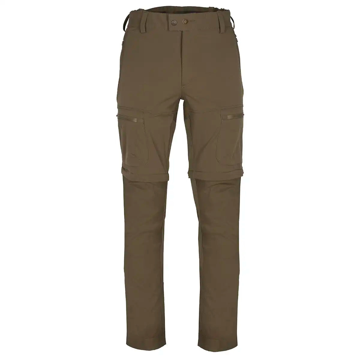 Pinewood Finnveden Hybrid Zip-Off Trousers - Hunting Olive - Front Pinewood Finnveden Hybrid Zip-Off Trousers - Hunting Olive - Front