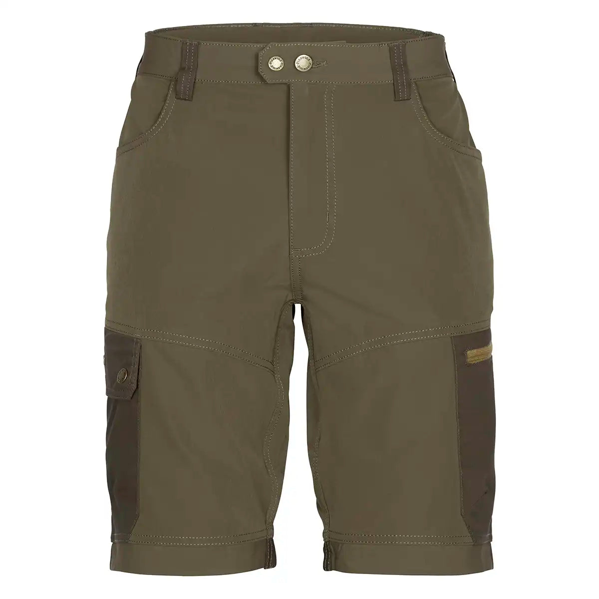 Pinewood Finnveden Trail Hybrid Shorts - Earth Brown - Dark Olive - Front Pinewood Finnveden Trail Hybrid Shorts - Earth Brown - Dark Olive - Front
