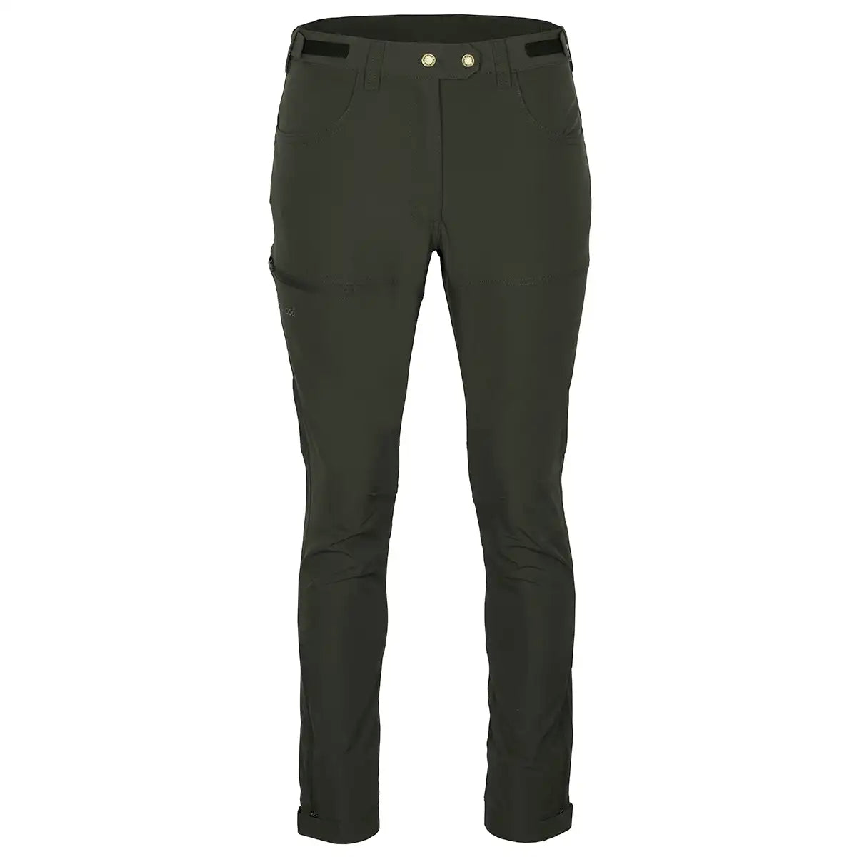 Pinewood Finnveden Trail Stretch Women's Trousers- Dark Green- Front Pinewood Finnveden Trail Stretch Women's Trousers- Dark Green- Front