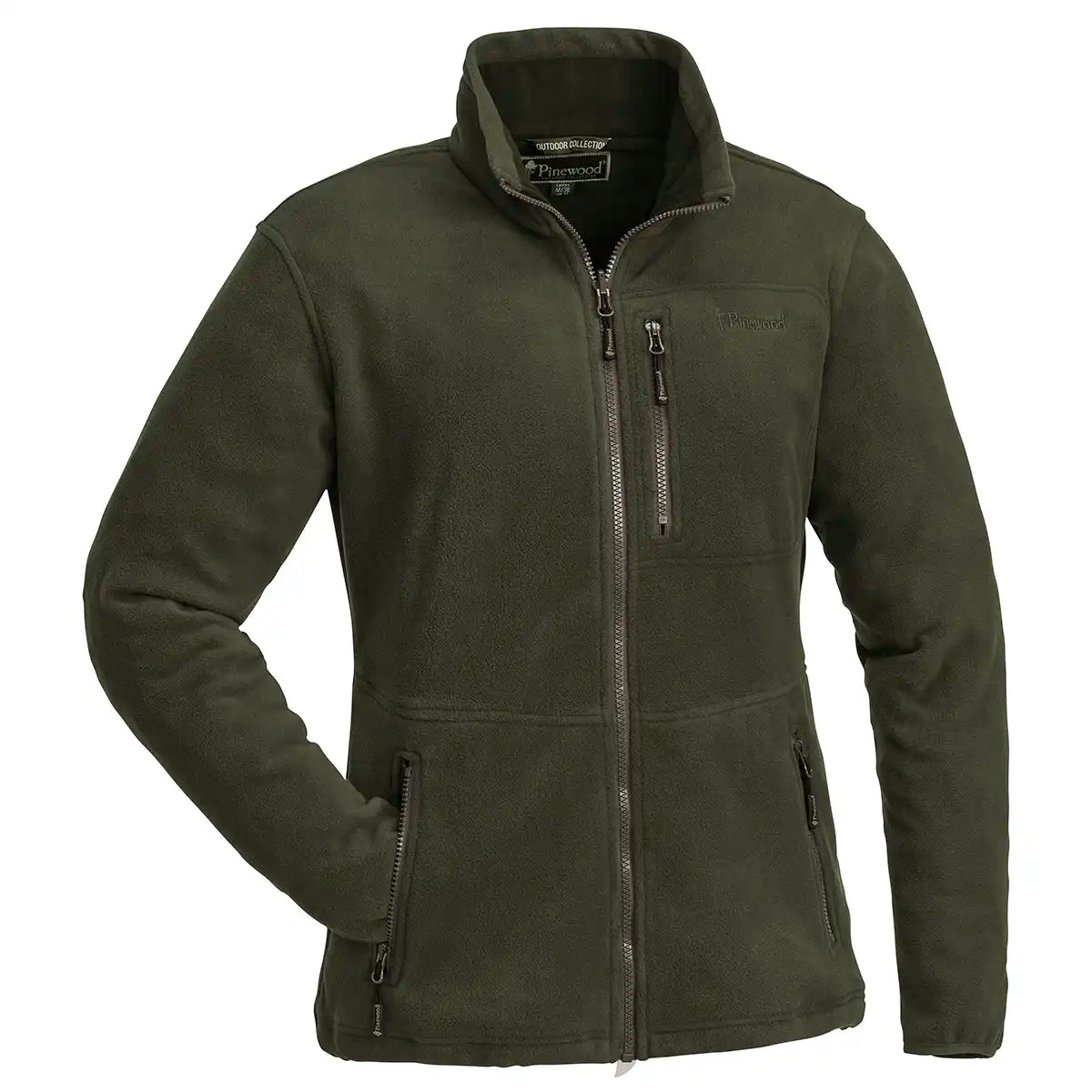 Pinewood Finnveden Women's Fleece Jacket - Green - Front Pinewood Finnveden Women's Fleece Jacket - Green - Front