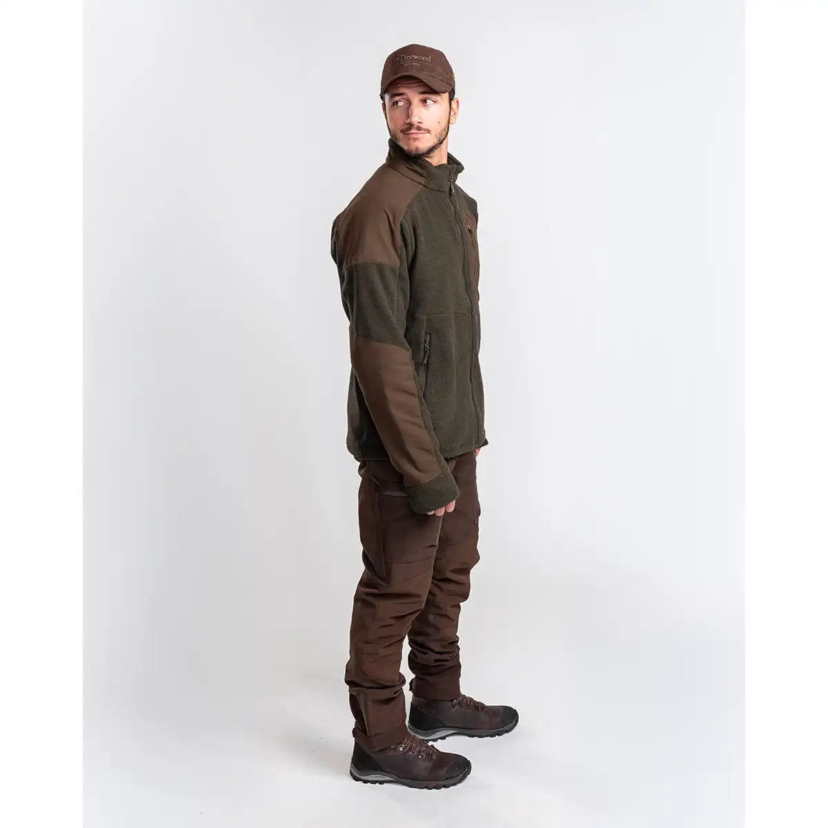 Pinewood Smaland Forest Fleece Jacket - Worn By Model - Side Pinewood Smaland Forest Fleece Jacket - Worn By Model - Side
