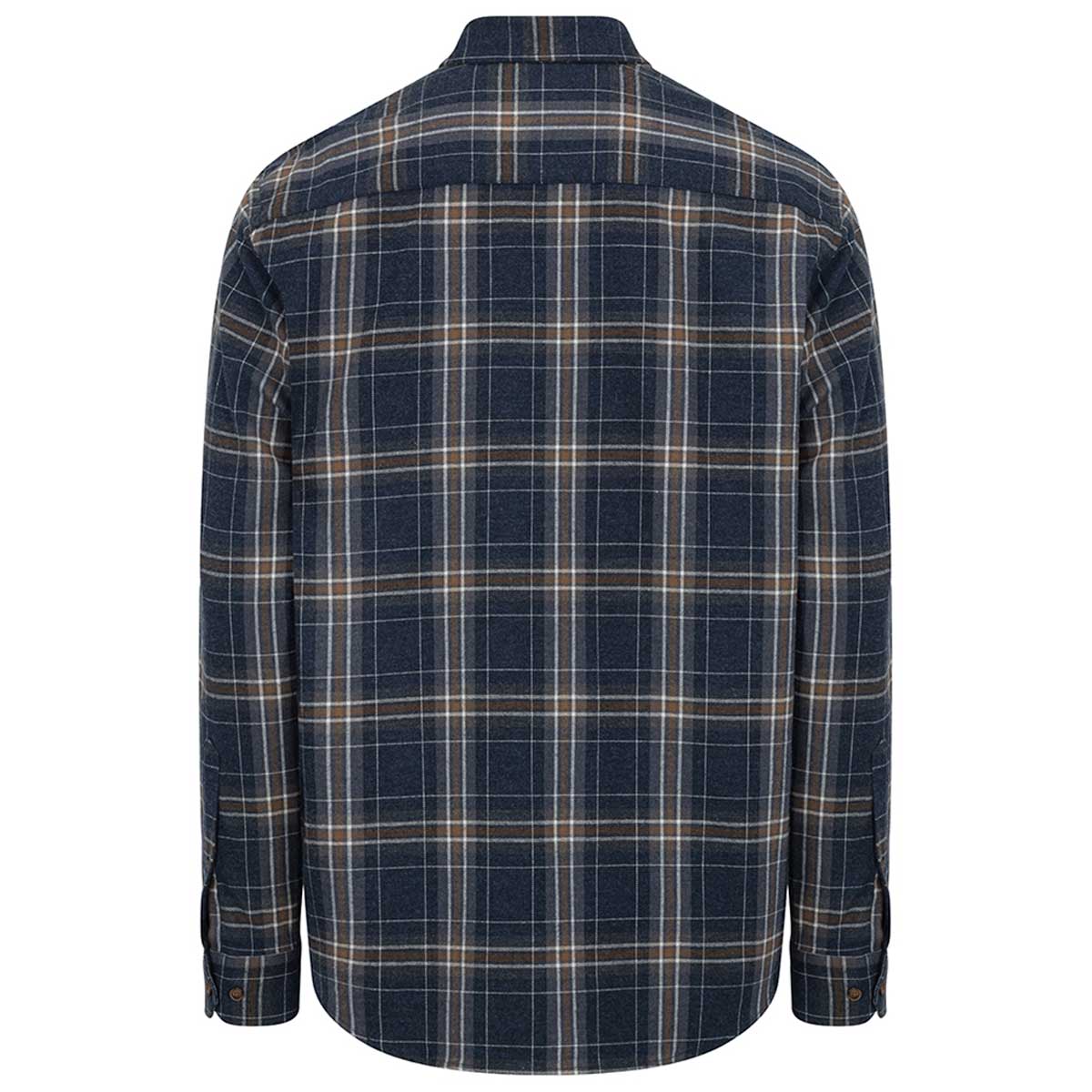 Hoggs of Fife Pitlessie Flannel Check Shirt - blue rear Hoggs of Fife Pitlessie Flannel Check Shirt - blue rear