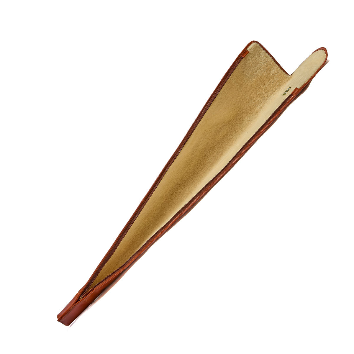 Chathams Premium Pull Up Leather Gun Slip - Chestnut - Inside Chathams Premium Pull Up Leather Gun Slip - Chestnut - Inside