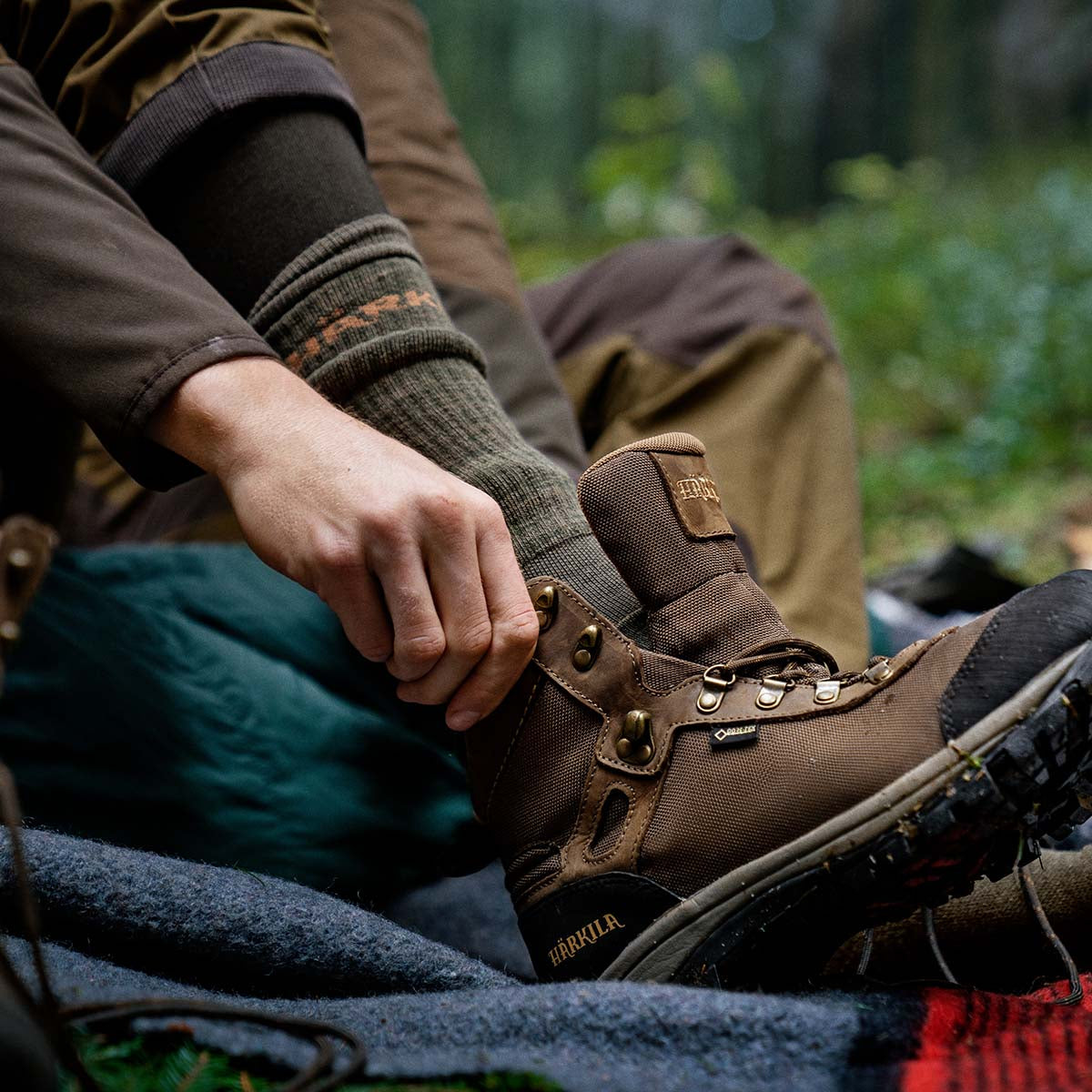 Harkila Pro Hunter 2.0 Short Socks - On Model Harkila Pro Hunter 2.0 Short Socks - On Model