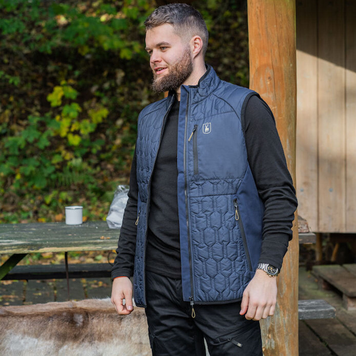 Deerhunter Quinn Merino Undershirt - On Model Deerhunter Quinn Merino Undershirt - On Model