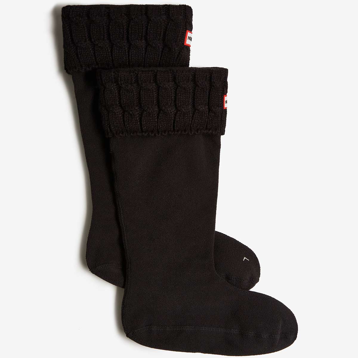 Hunter Recycled 6 Stitch Cable Tall Boot Socks - Black Hunter Recycled 6 Stitch Cable Tall Boot Socks - Black