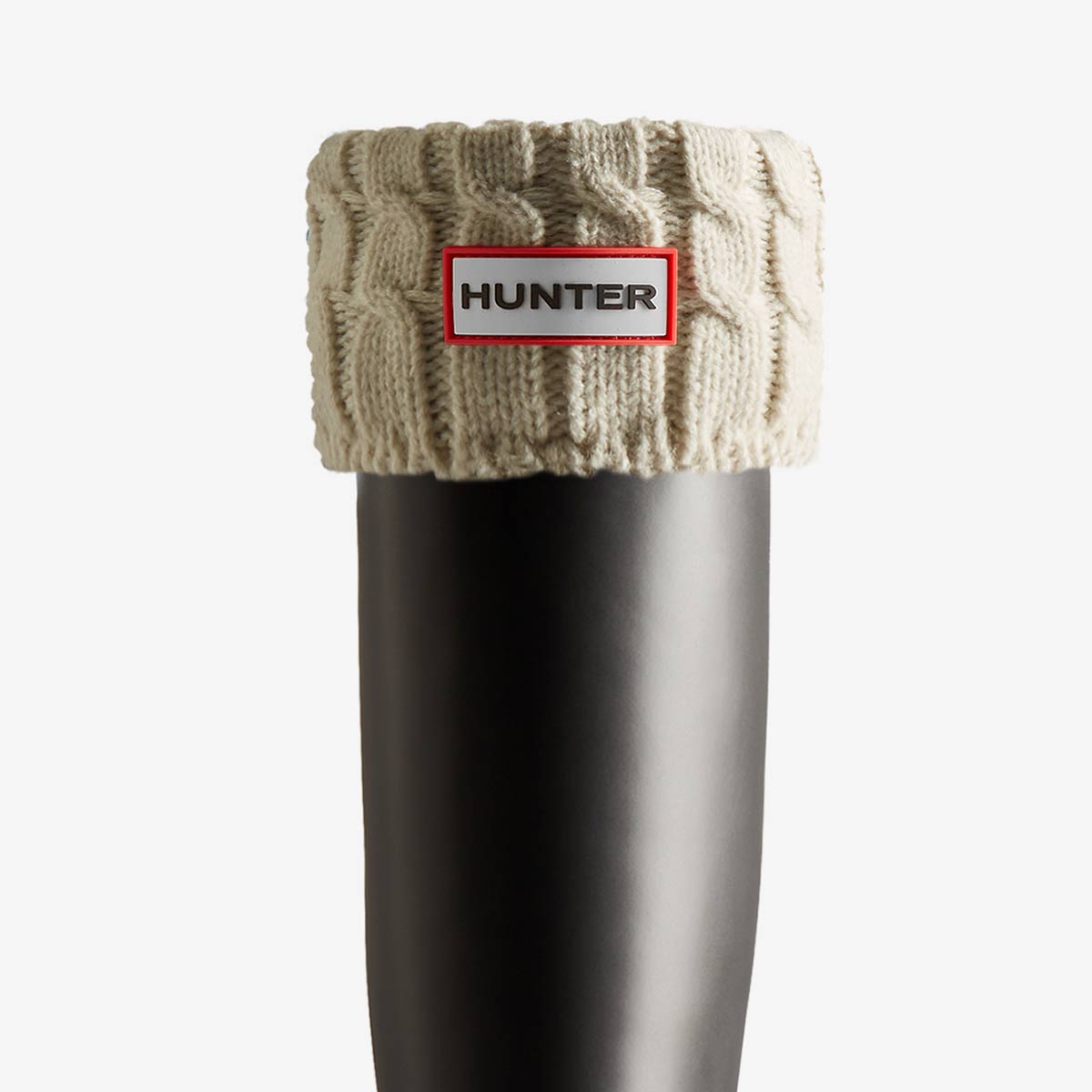 Hunter Recycled 6 Stitch Cable Tall Boot Socks- Hunter White Hunter Recycled 6 Stitch Cable Tall Boot Socks- Hunter White