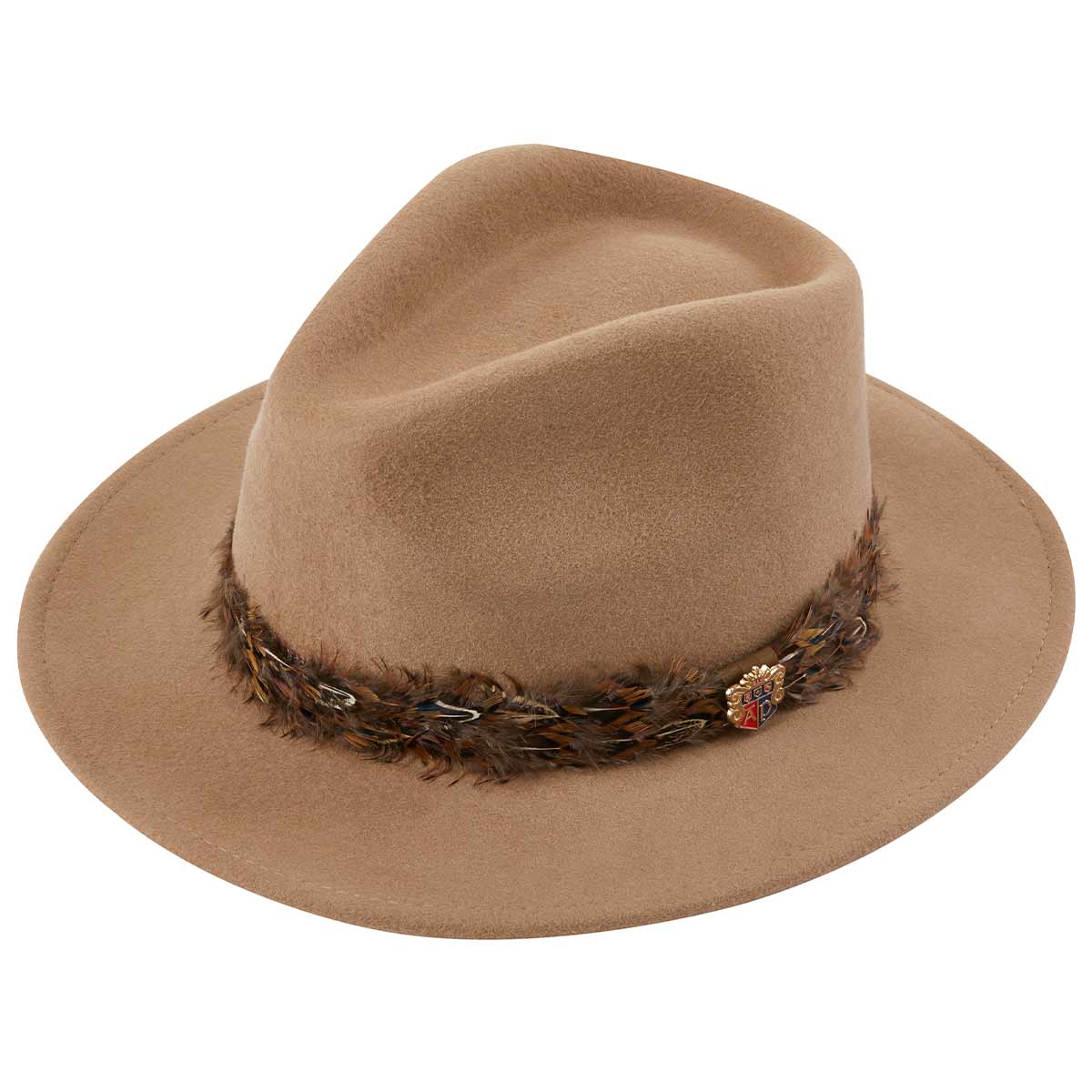 Alan Paine Richmond Felt Feather Band Hat - Mink Alan Paine Richmond Felt Feather Band Hat - Mink