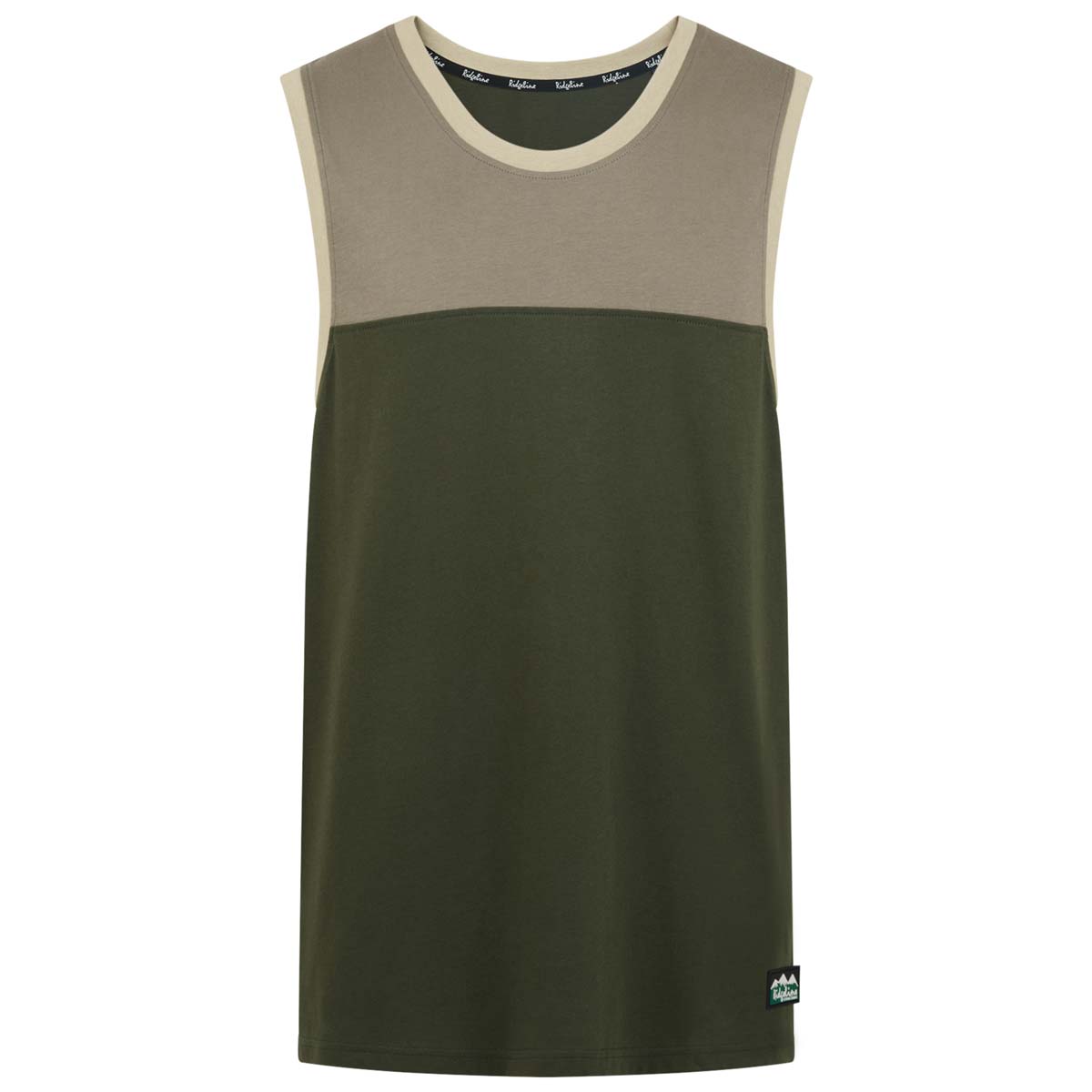 Ridgeline Back Slider Singlet Top - Olive Multi Ridgeline Back Slider Singlet Top - Olive Multi