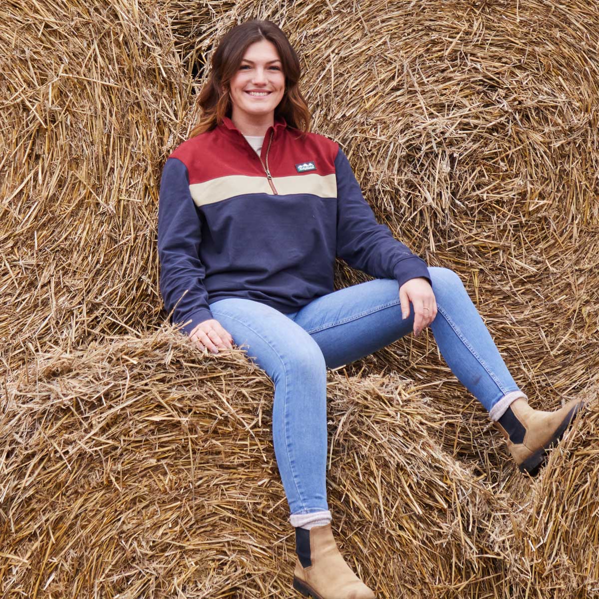 Ridgeline Backslider Rugby Top - Navy Multi Ridgeline Backslider Rugby Top - Navy Multi