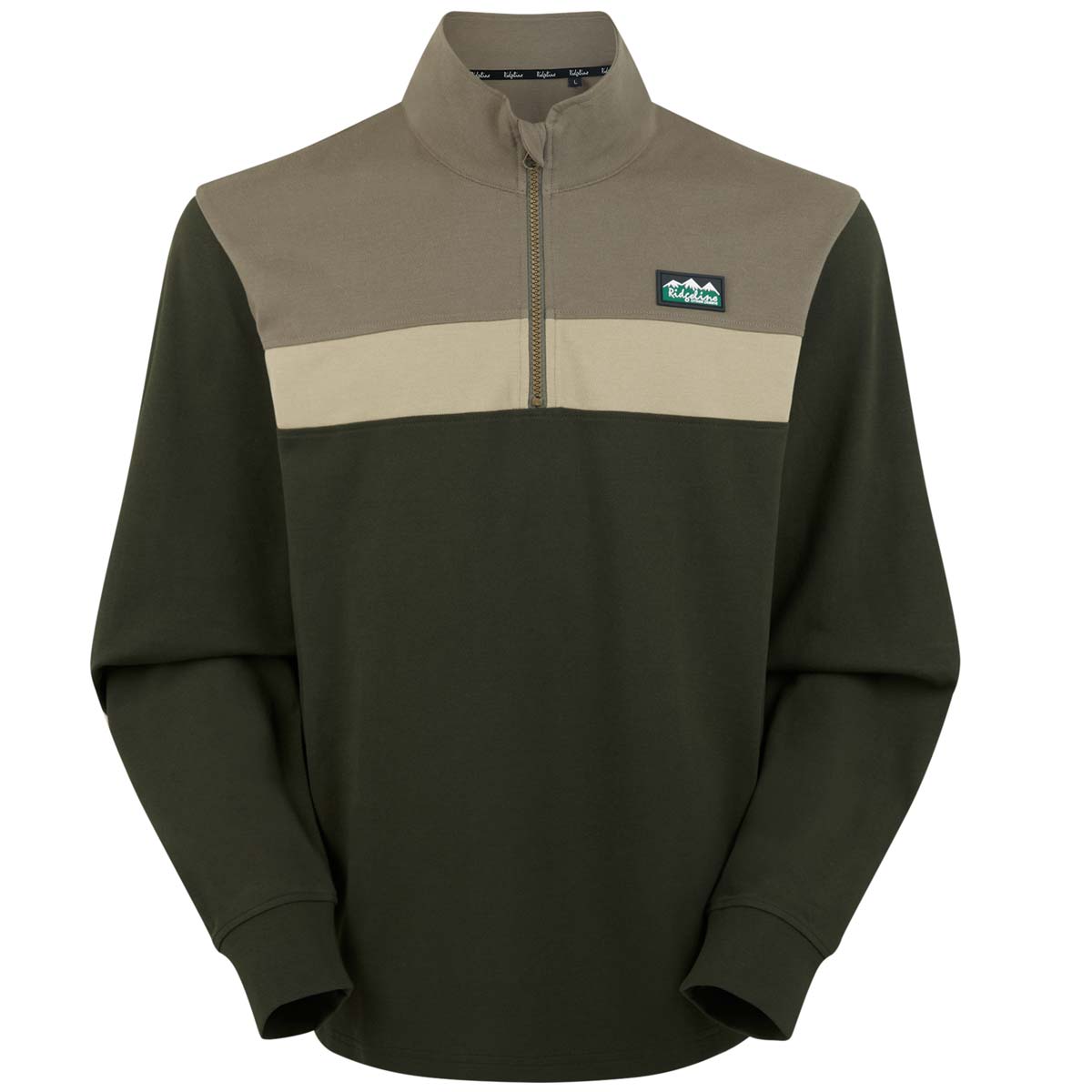 Ridgeline Backslider Rugby Top - Olive Multi Ridgeline Backslider Rugby Top - Olive Multi