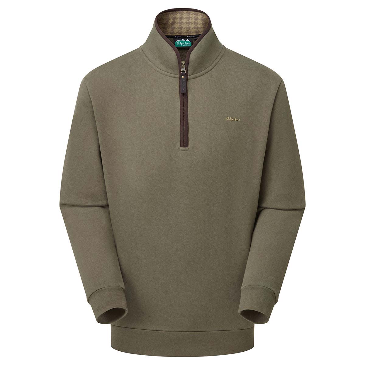 Ridgeline Brancaster Zip Top - Smokey Olive Ridgeline Brancaster Zip Top - Smokey Olive
