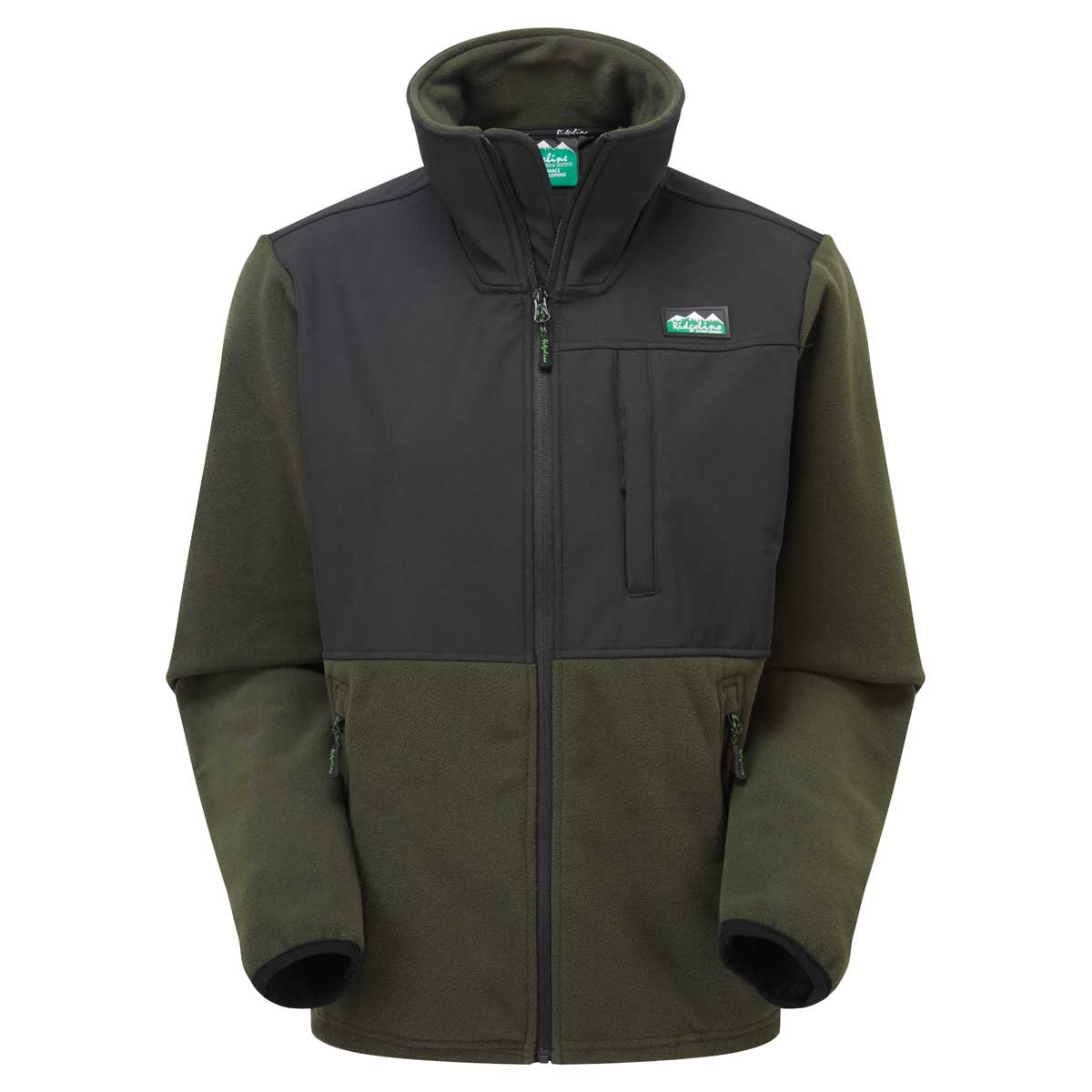 Ridgeline Hybrid Fleece Jacket - olive/black Ridgeline Hybrid Fleece Jacket - olive/black