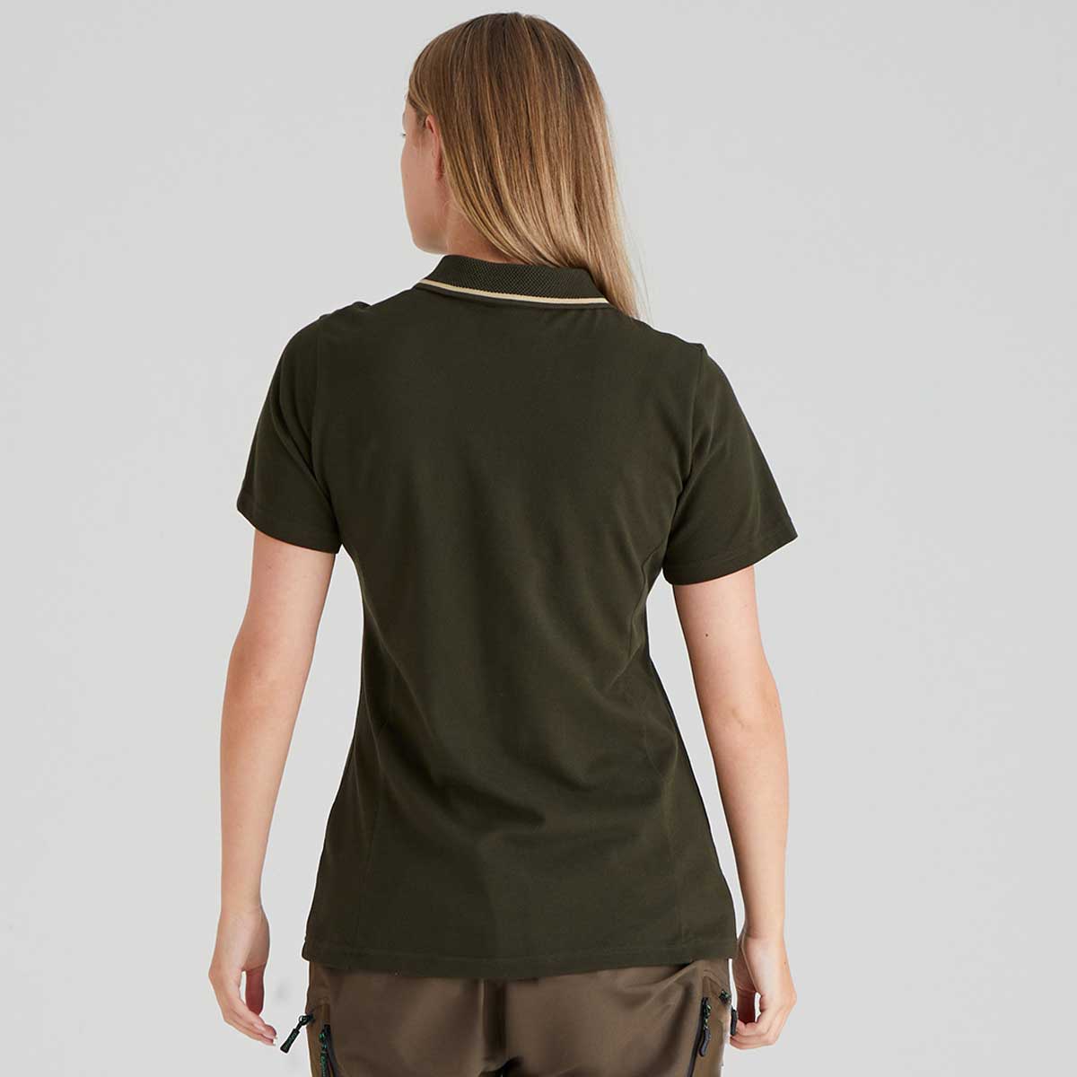 Ridgeline Kilworth Women's Polo Shirt - Deep Forest - Rear Ridgeline Kilworth Women's Polo Shirt - Deep Forest - Rear