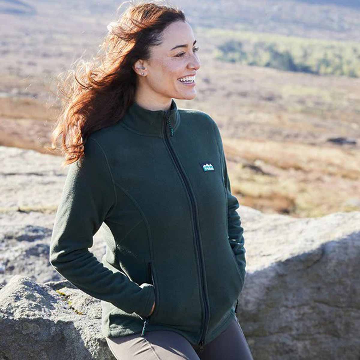 Ridgeline-Ladies-Faroe-Fleece-Jacket in Deep Forest Ridgeline-Ladies-Faroe-Fleece-Jacket in Deep Forest