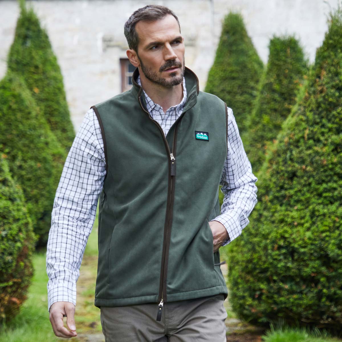 Ridgeline Monarch Gilet - Deep Forest - On Model Ridgeline Monarch Gilet - Deep Forest - On Model