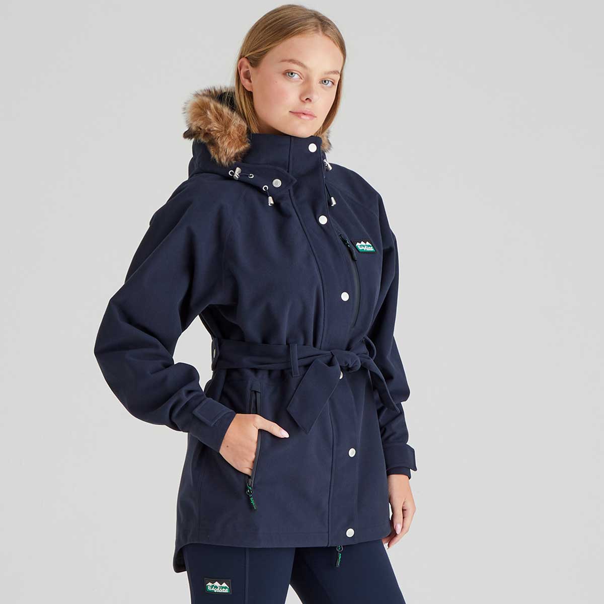 Ridgeline Monsoon Nordic Womens Jacket - Navy - Side View Ridgeline Monsoon Nordic Womens Jacket - Navy - Side View