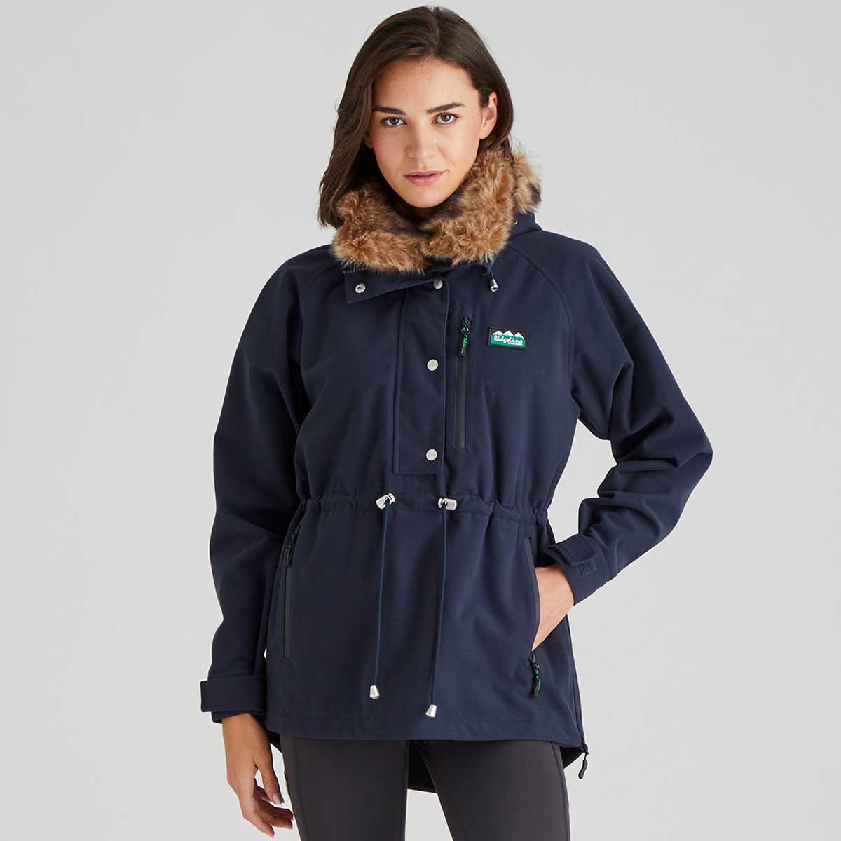 Ridgeline Monsoon Nordic Womens Smock - Navy - Front Ridgeline Monsoon Nordic Womens Smock - Navy - Front
