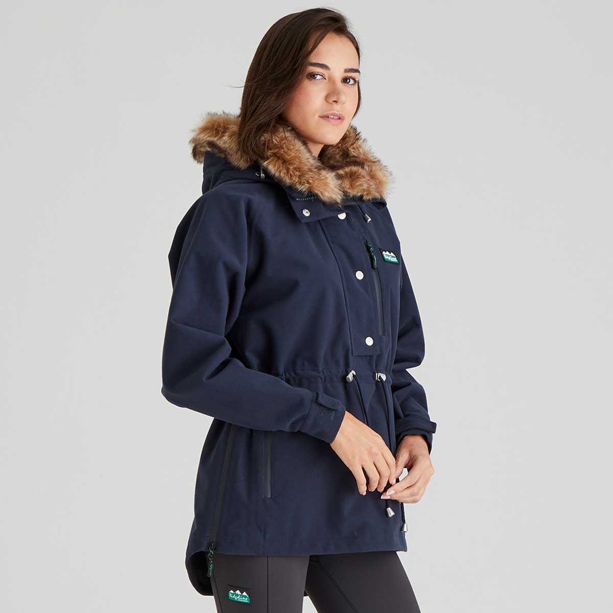 Ridgeline Monsoon Nordic Womens Smock - Navy - Side View Ridgeline Monsoon Nordic Womens Smock - Navy - Side View