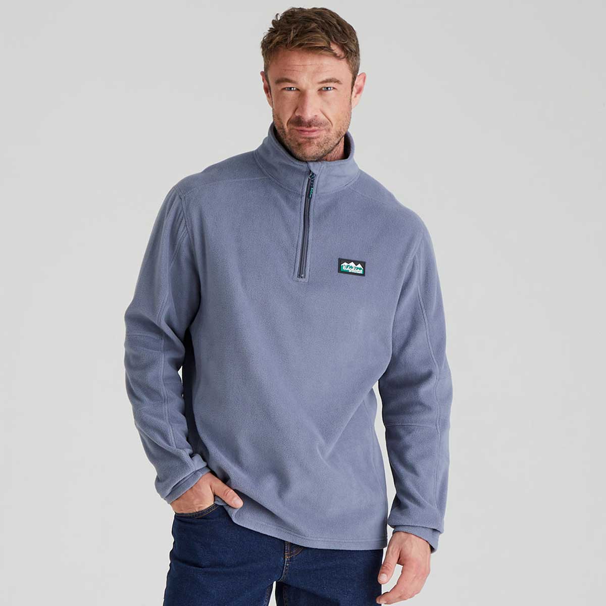 Ridgeline Narvik Men's Fleece Pullover - Storm Ridgeline Narvik Men's Fleece Pullover - Storm