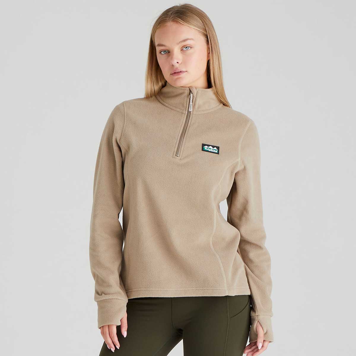 Ridgeline Narvik Women's Fleece Pullover - Roasted Cashew - Front Ridgeline Narvik Women's Fleece Pullover - Roasted Cashew - Front
