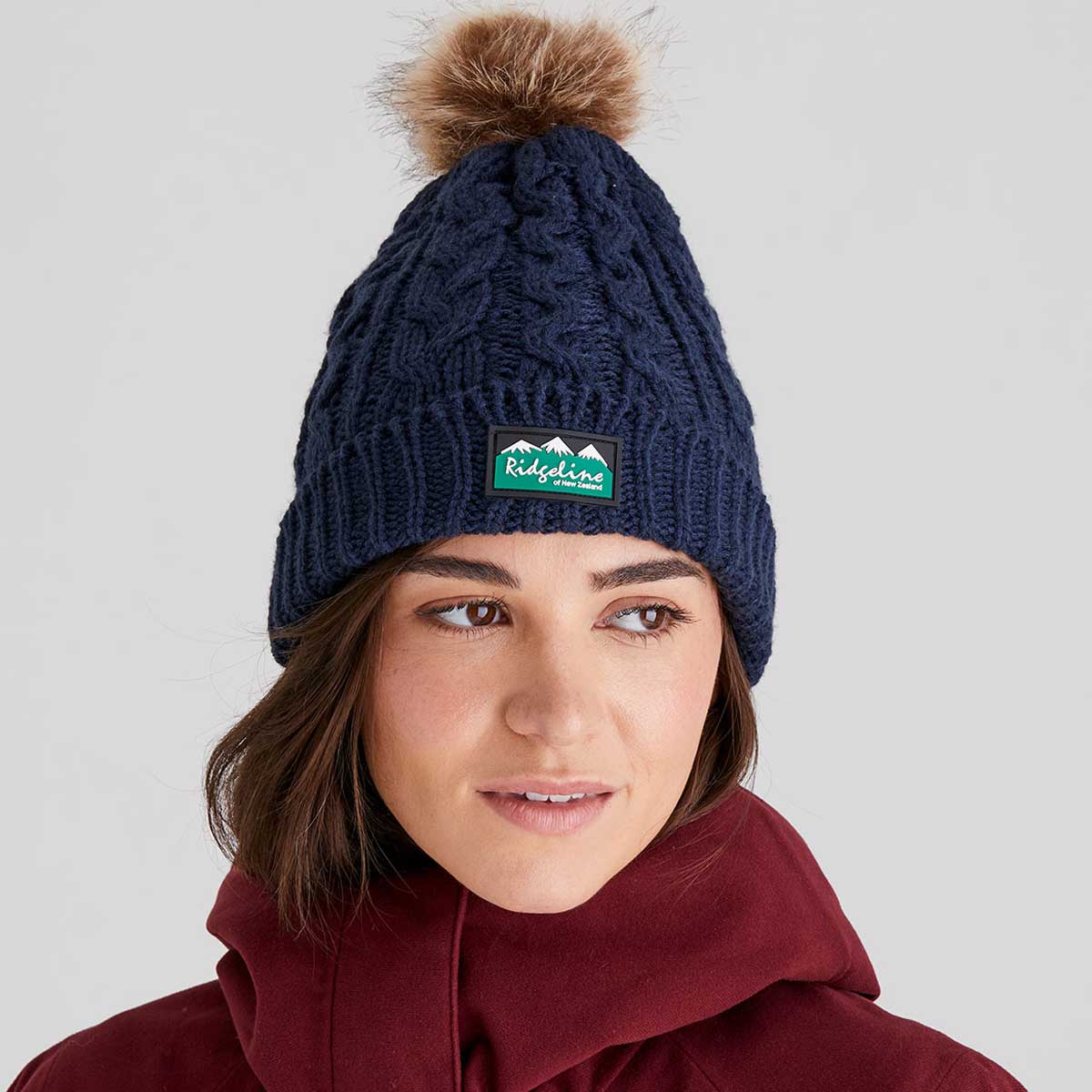 Ridgeline Nordic Fleck Bobble Hat - Navy Ridgeline Nordic Fleck Bobble Hat - Navy