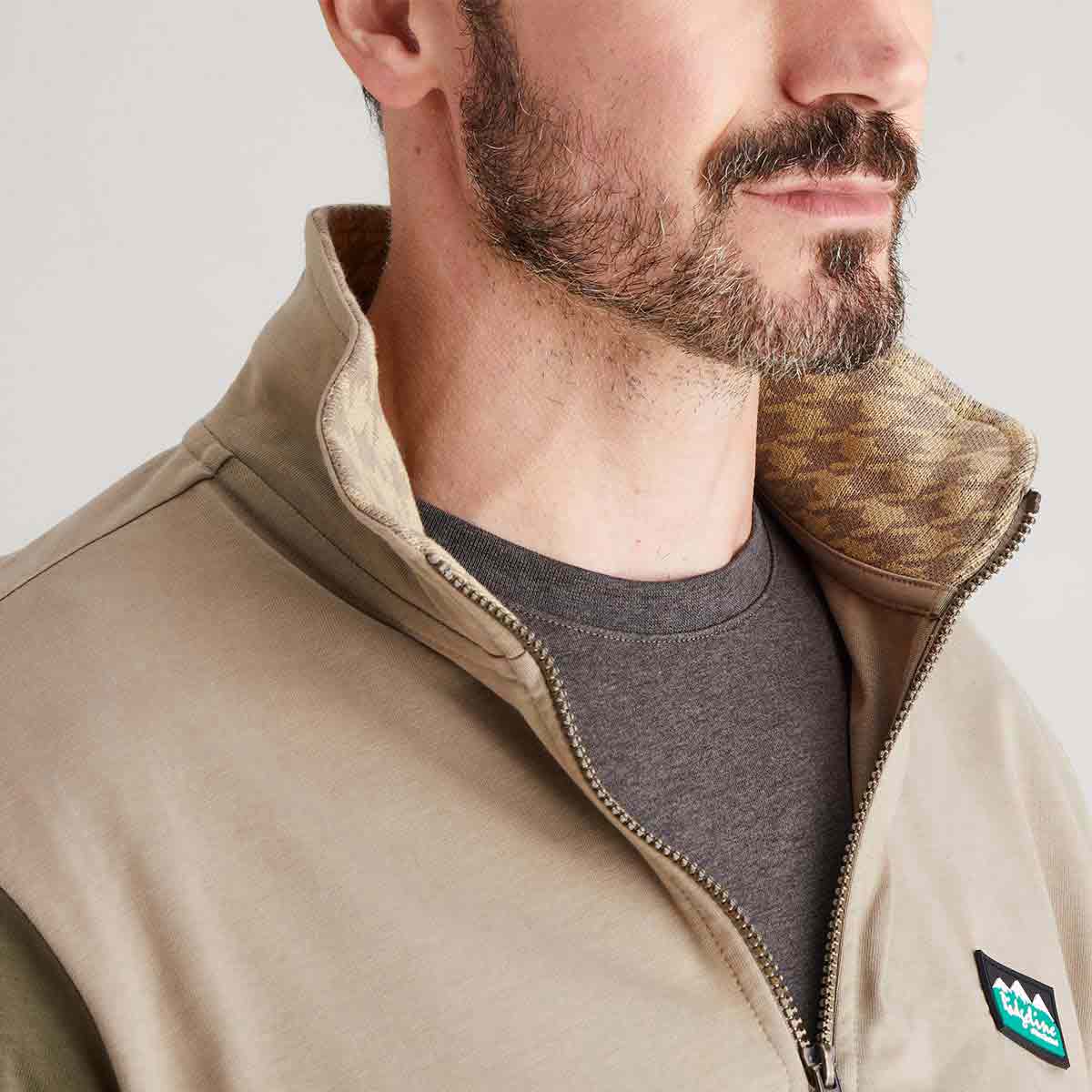 Ridgeline Salthouse Zip Top - Ivy Green - Collar Ridgeline Salthouse Zip Top - Ivy Green - Collar