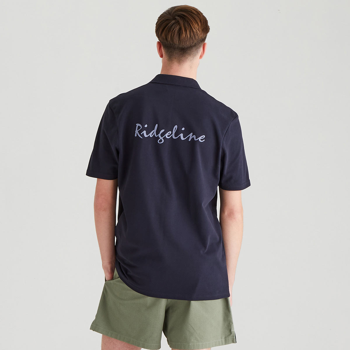 Ridgeline Signature Polo Shirt - Navy - Rear Ridgeline Signature Polo Shirt - Navy - Rear