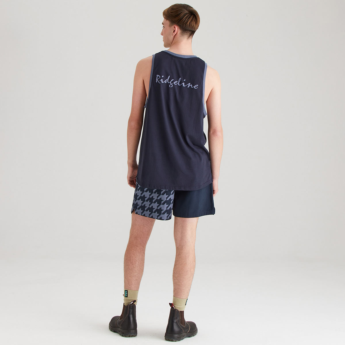 Ridgeline Signature Singlet - Navy - Rear Ridgeline Signature Singlet - Navy - Rear
