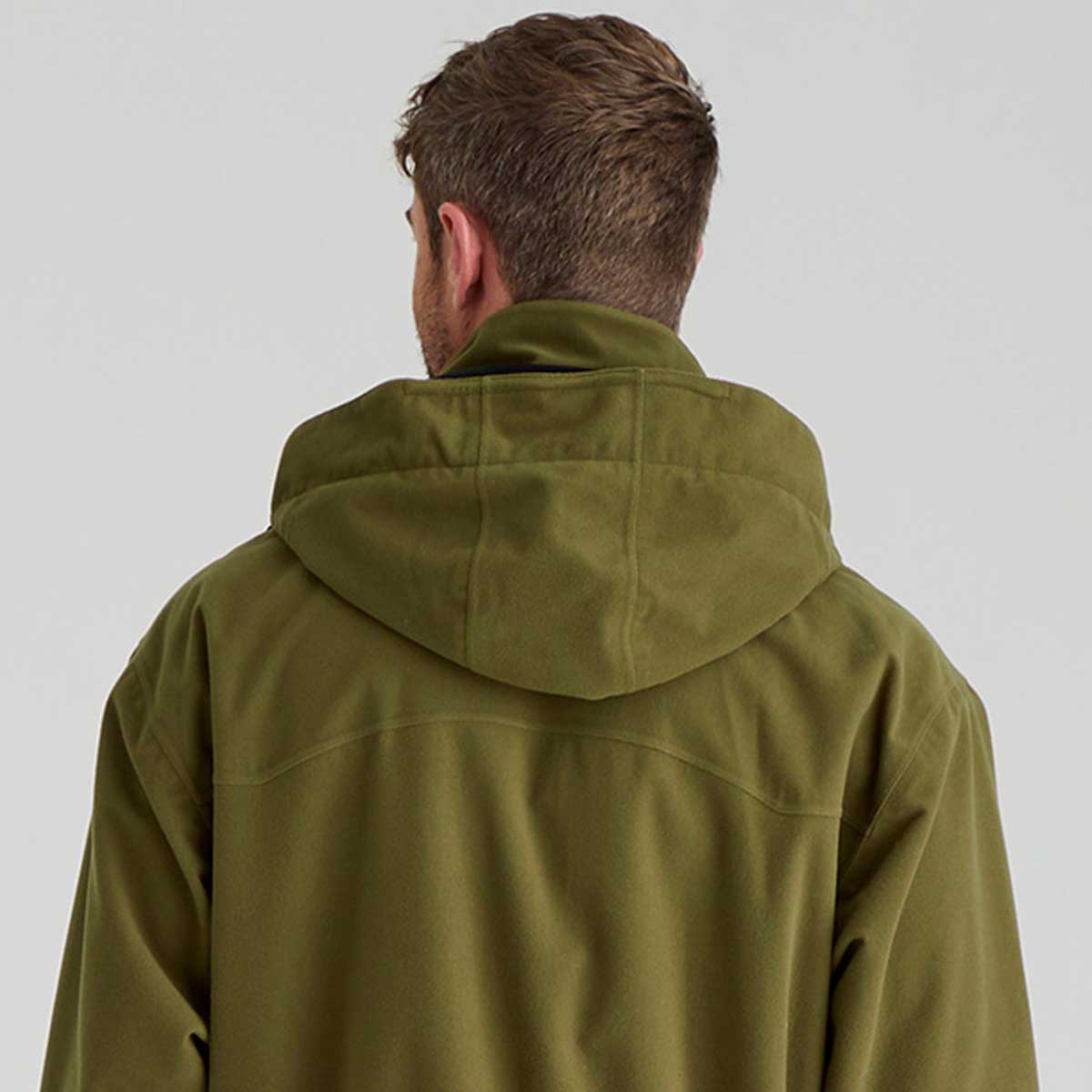 Ridgeline Torrent Mens Jacket - Teak - Neck with Hood on Ridgeline Torrent Mens Jacket - Teak - Neck with Hood on