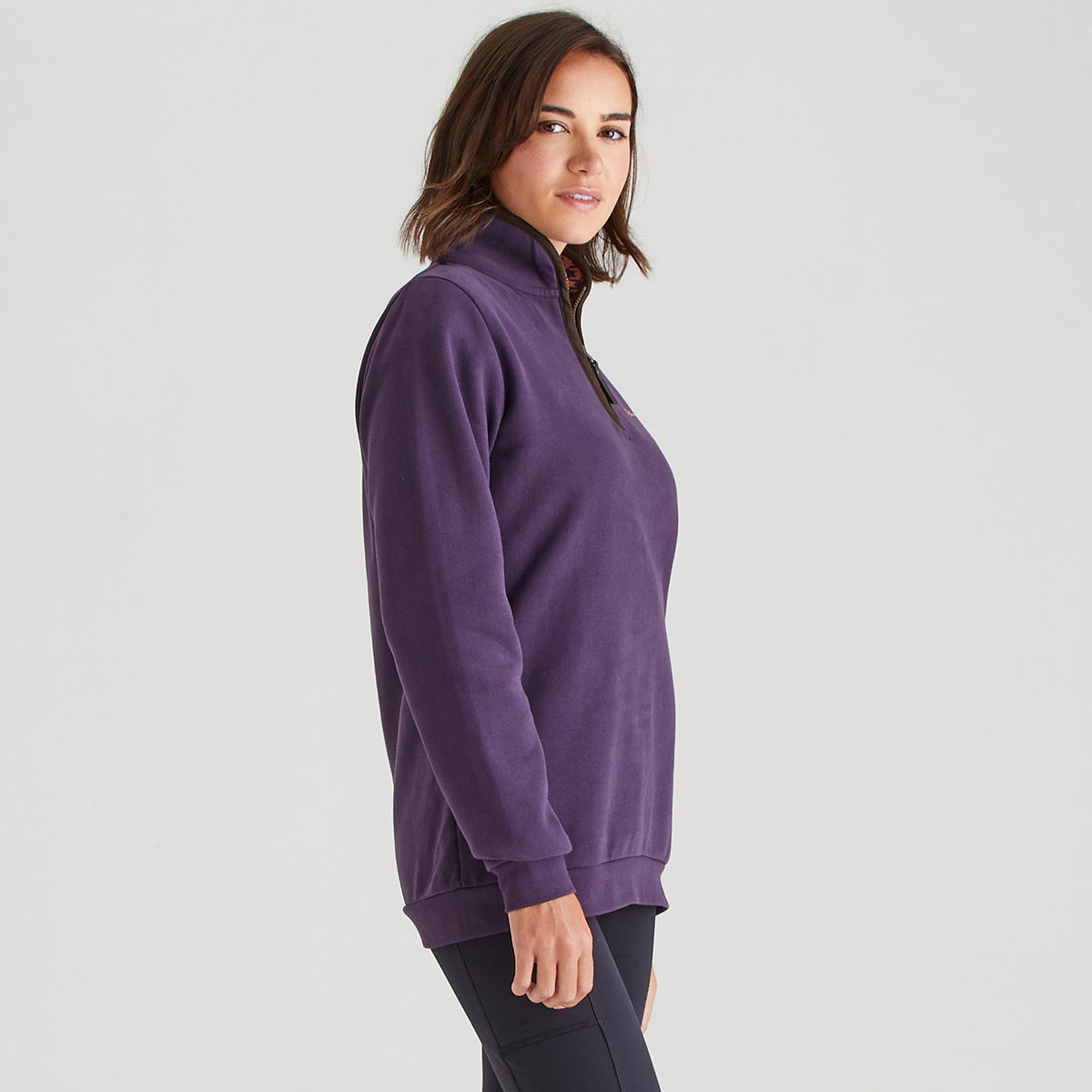 Ridgeline Women's Brancaster 1/4 Zip Top - Nightshade Ridgeline Women's Brancaster 1/4 Zip Top - Nightshade