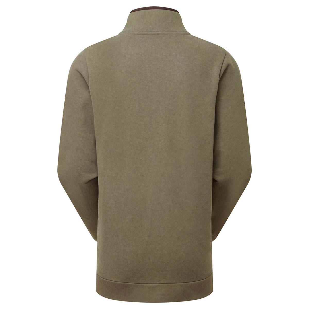 Ridgeline Women's Brancaster 1/4 Zip Top - Smokey Olive - Rear Ridgeline Women's Brancaster 1/4 Zip Top - Smokey Olive - Rear