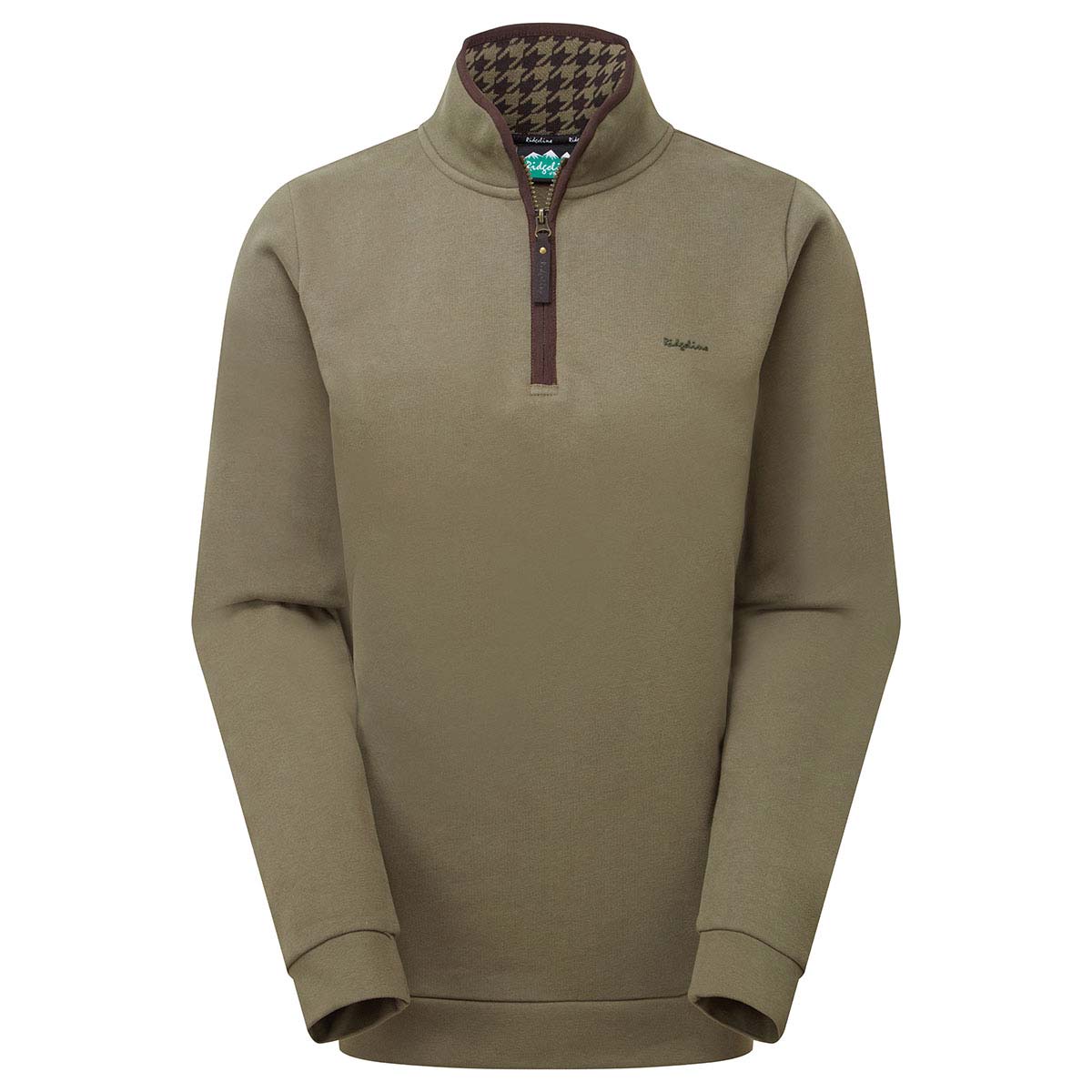 Ridgeline Women's Brancaster 1/4 Zip Top - Smokey Olive Ridgeline Women's Brancaster 1/4 Zip Top - Smokey Olive