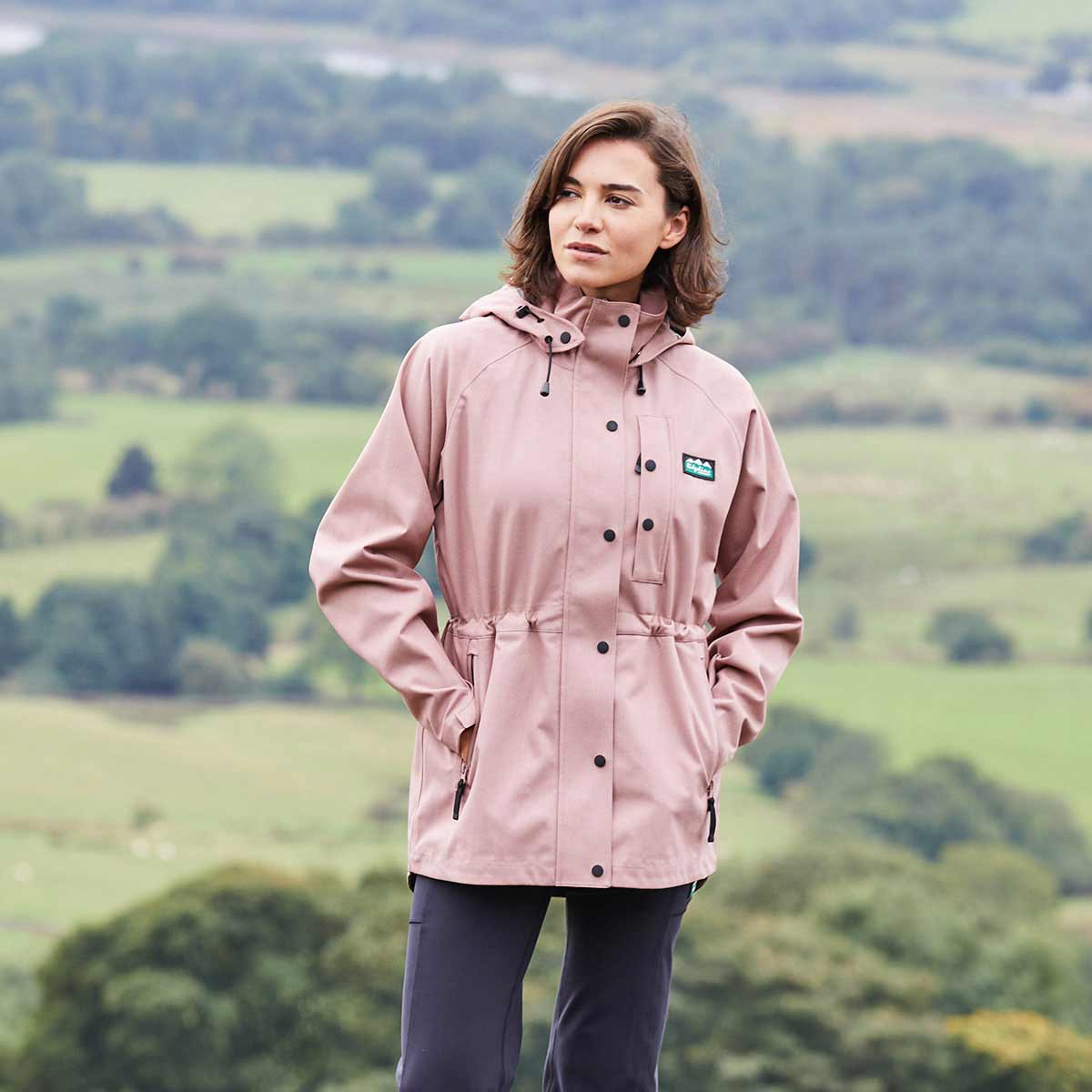 Ridgeline Women's Monsoon Light Jacket - Model Ridgeline Women's Monsoon Light Jacket - Model
