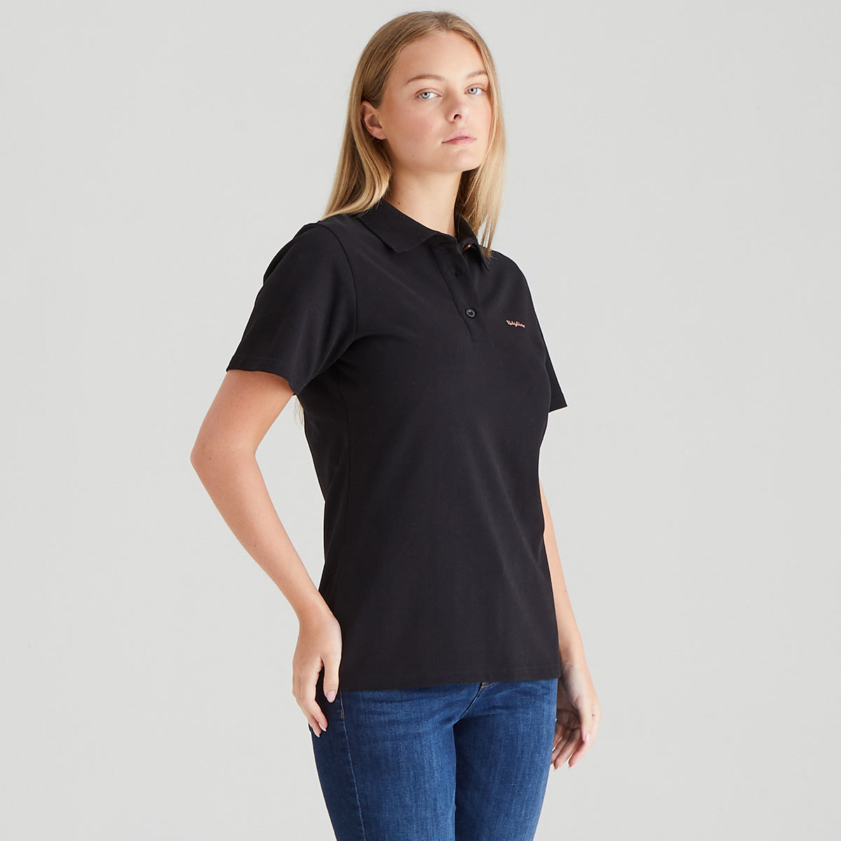Ridgeline Women's Signature Polo Shirt - Black Ridgeline Women's Signature Polo Shirt - Black