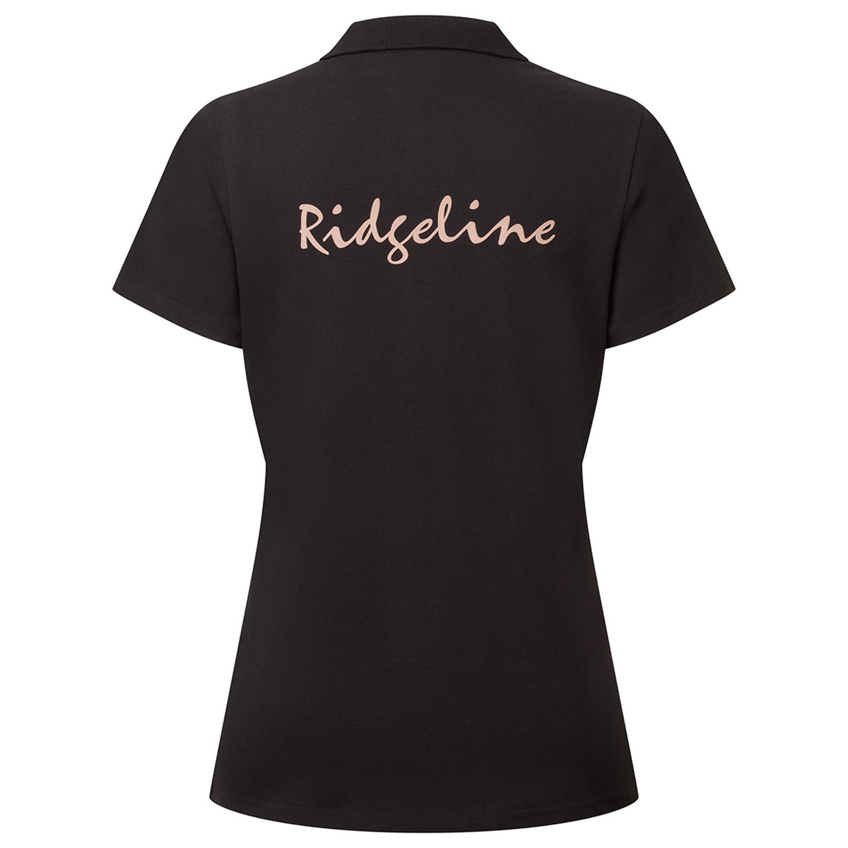 Ridgeline Women's Signature Polo Shirt - Black - Rear Ridgeline Women's Signature Polo Shirt - Black - Rear