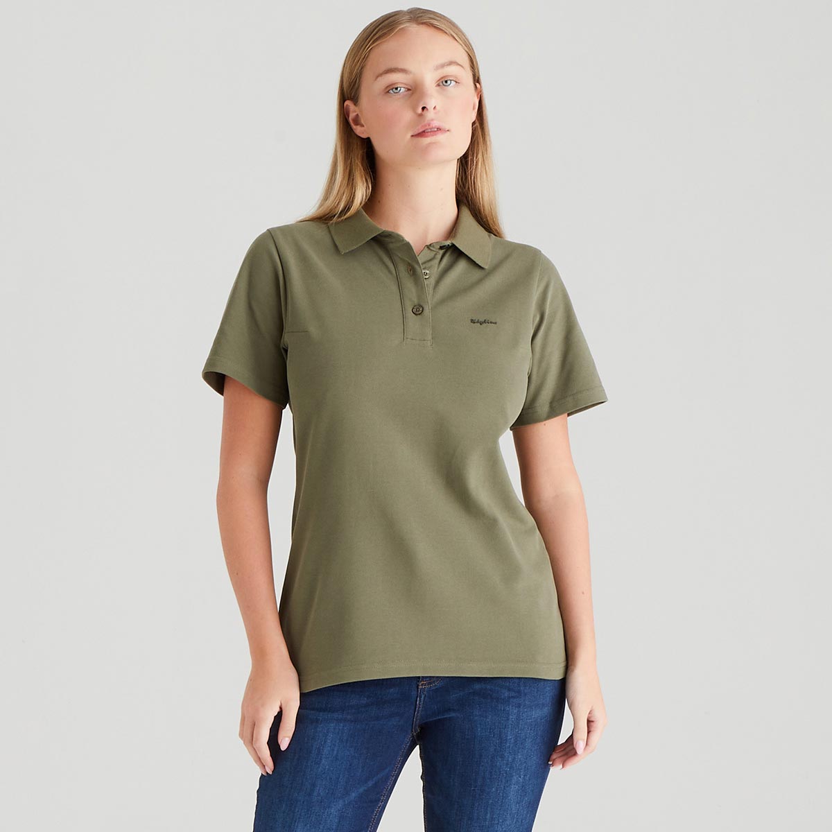 Ridgeline Women's Signature Polo Shirt - Khaki Green Ridgeline Women's Signature Polo Shirt - Khaki Green