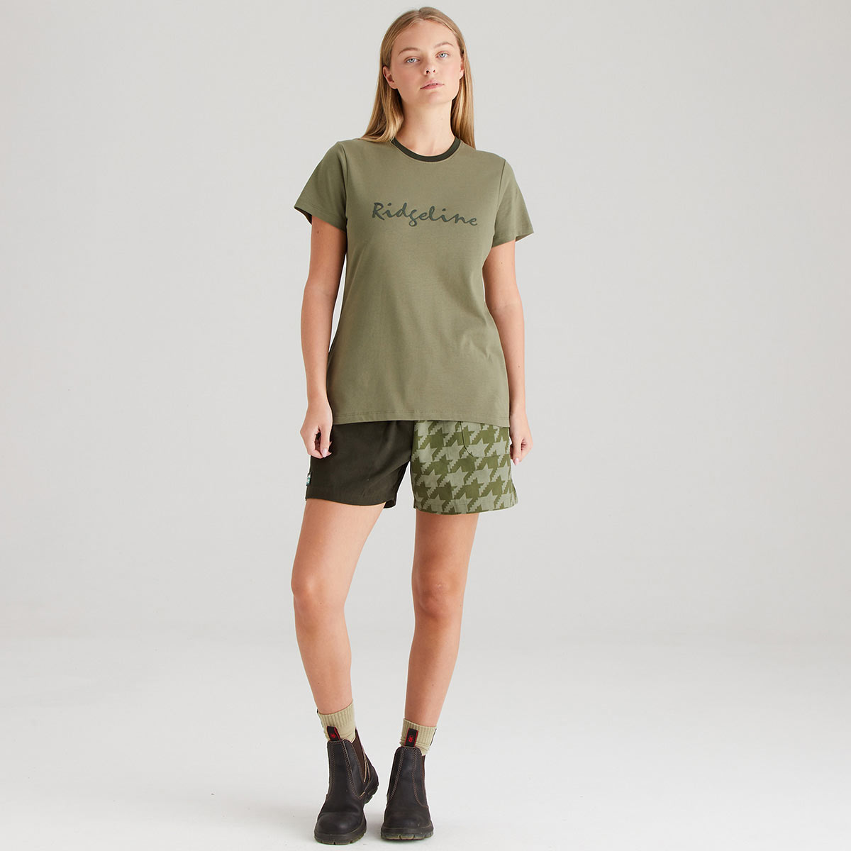 Ridgeline Women's Signature T-Shirt - Khaki Green Ridgeline Women's Signature T-Shirt - Khaki Green