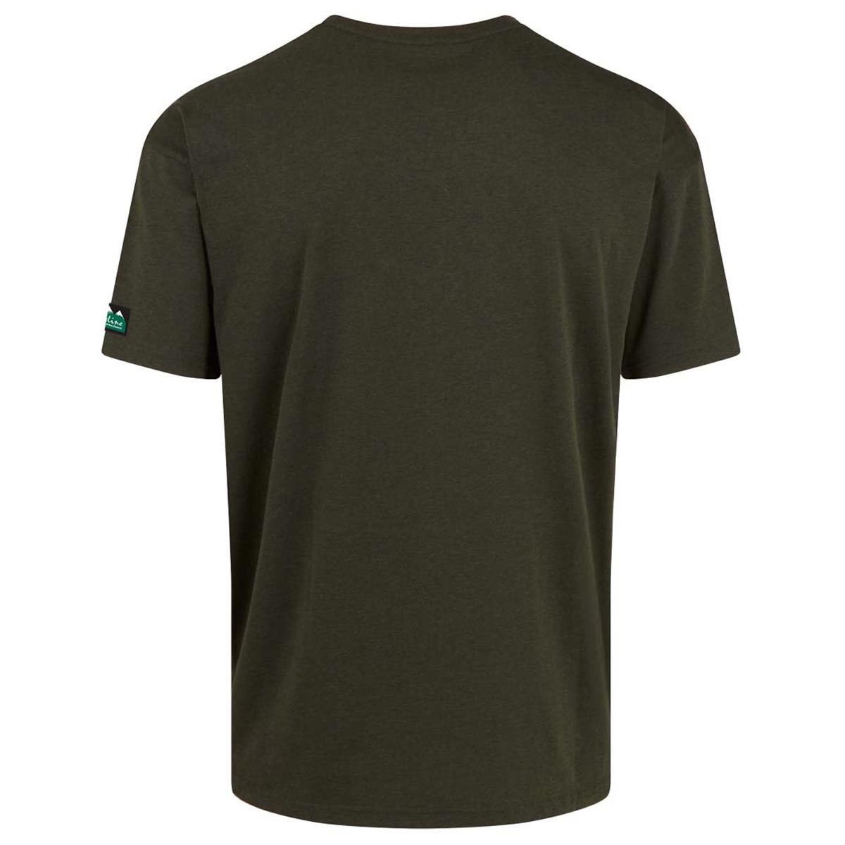 Ridgeline Basis T-Shirt - Olive Marl - Back Ridgeline Basis T-Shirt - Olive Marl - Back