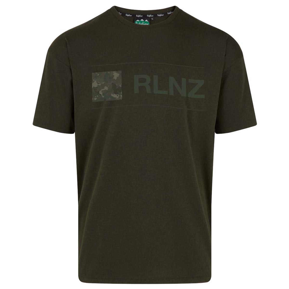 Ridgeline Basis T-Shirt - Olive Marl - Front Ridgeline Basis T-Shirt - Olive Marl - Front