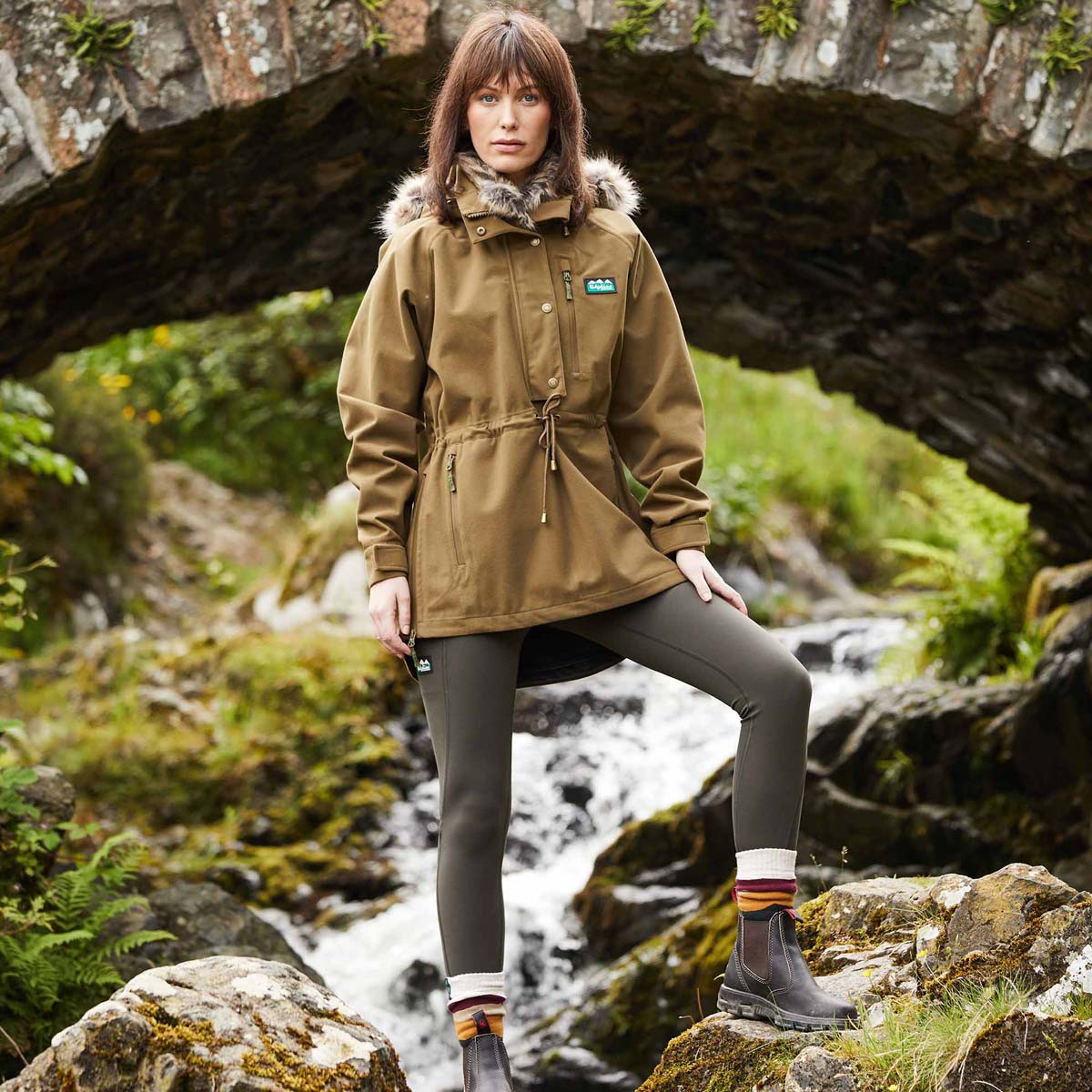 Ridgeline Women's Monsoon Smock in Nordic Style - Teak Ridgeline Women's Monsoon Smock in Nordic Style - Teak