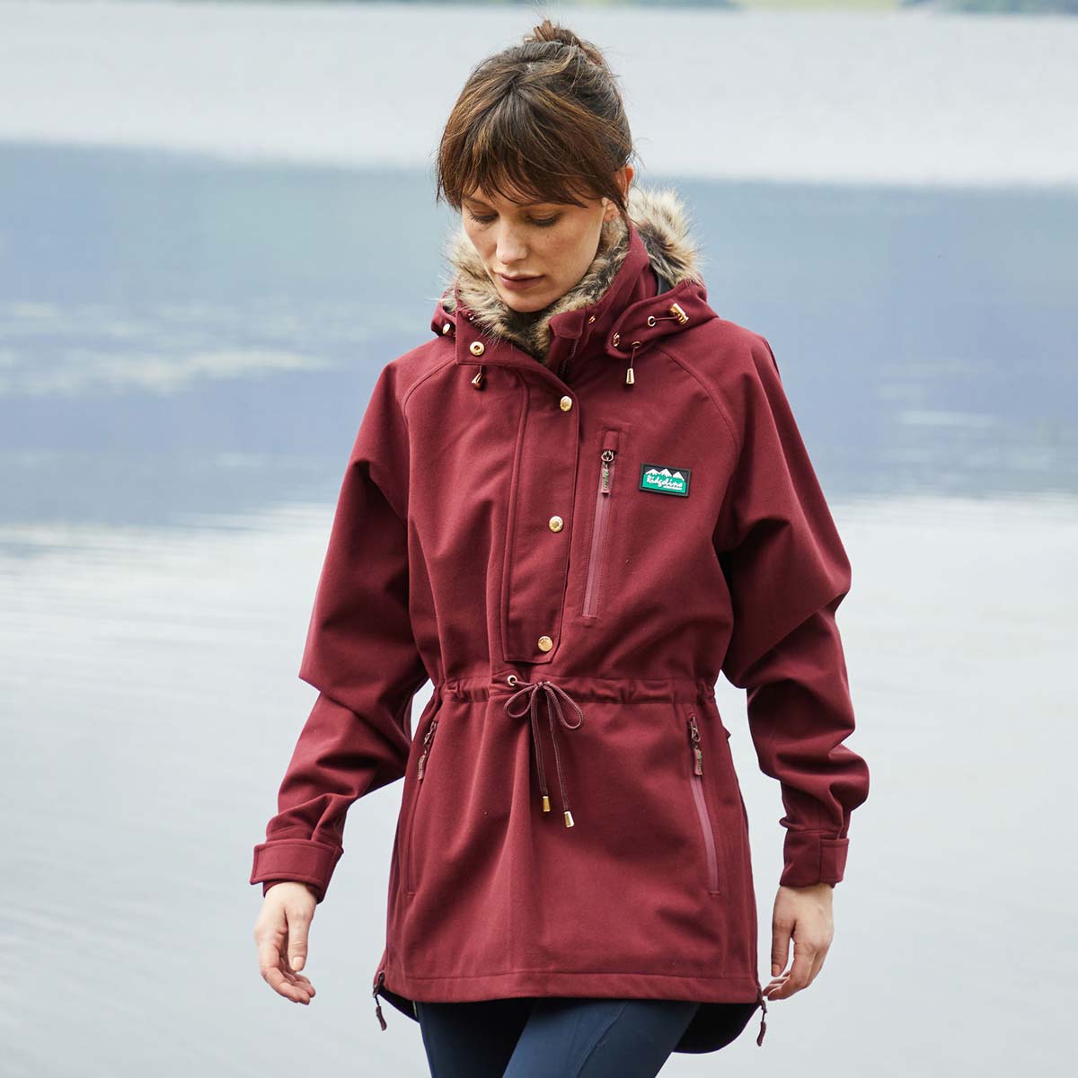 Ridgeline Women's Monsoon Smock in Nordic Style - Wild Berry Ridgeline Women's Monsoon Smock in Nordic Style - Wild Berry