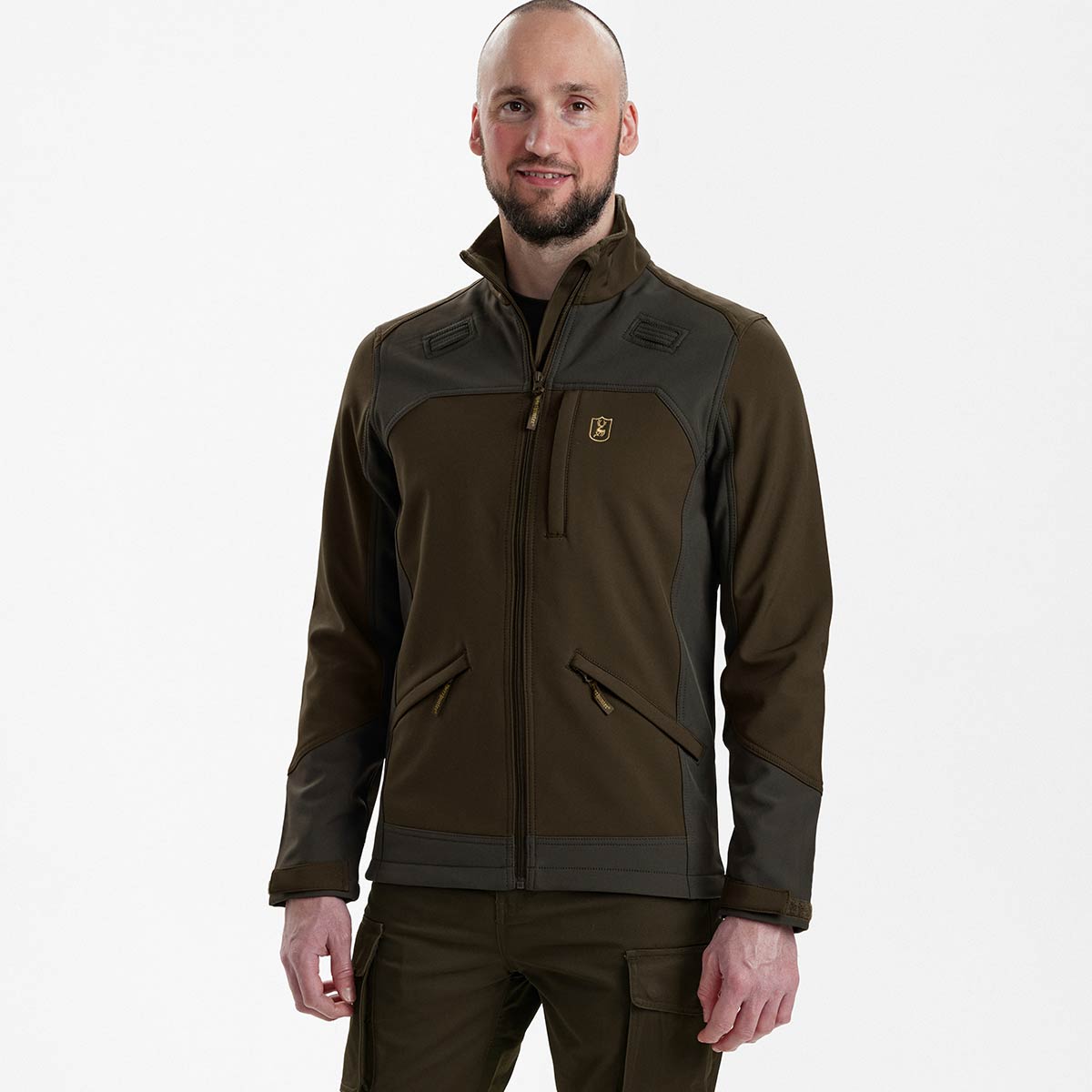 Deerhunter Rogaland Softshell Jacket - Fallen Leaf - Model Deerhunter Rogaland Softshell Jacket - Fallen Leaf - Model