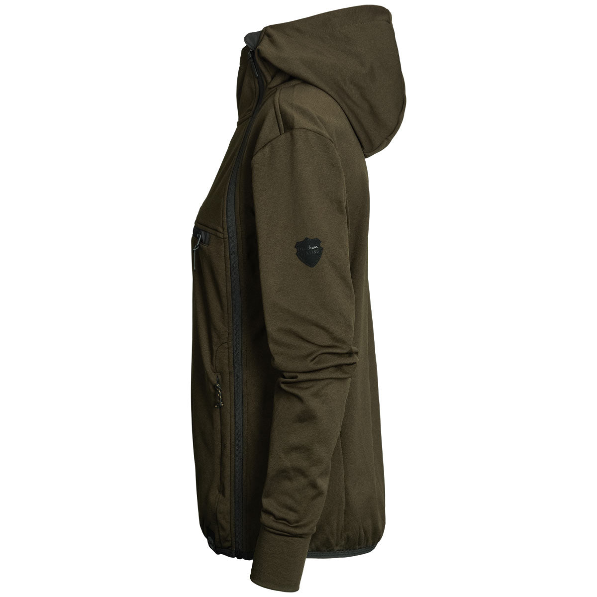 Northern Hunting Saga Women's Insulated Sweatshirt - Brown - Side Northern Hunting Saga Women's Insulated Sweatshirt - Brown - Side