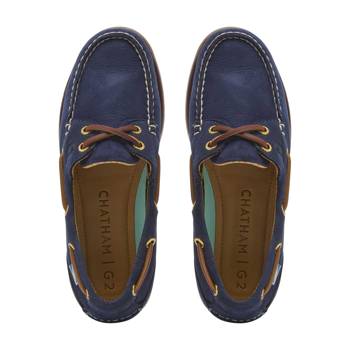 Chatham Lyme Lady G2 Deck Shoes - Navy - Above Chatham Lyme Lady G2 Deck Shoes - Navy - Above