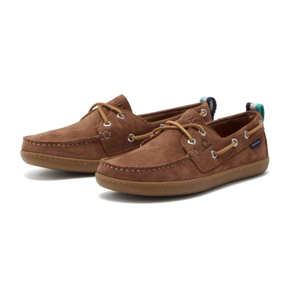 Chatham Eclipse Lady Nubuck Barefoot Boat Shoes - Tan Chatham Eclipse Lady Nubuck Barefoot Boat Shoes - Tan
