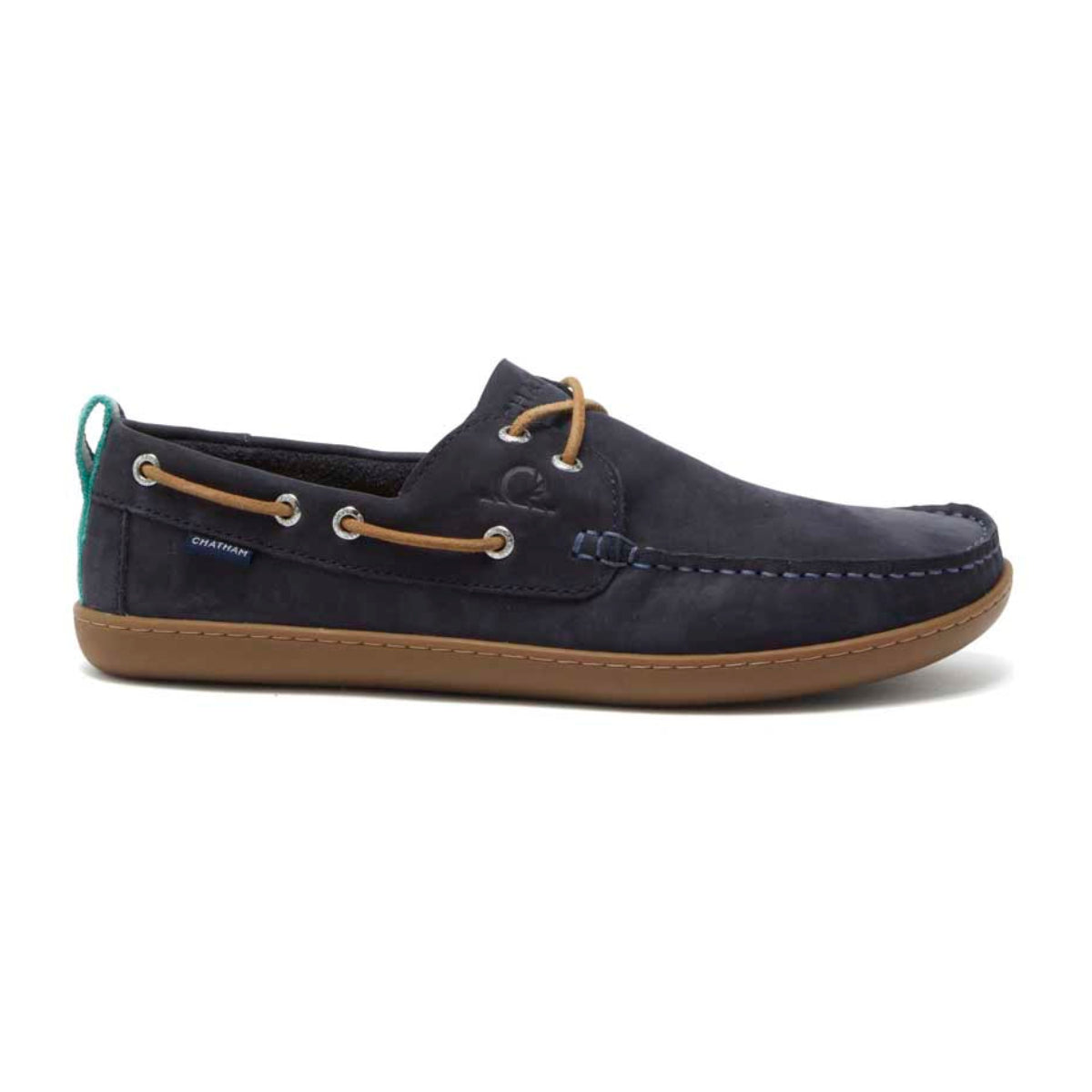 Chatham Eclipse Nubuck Barefoot Boat Shoes - Navy - Right Chatham Eclipse Nubuck Barefoot Boat Shoes - Navy - Right