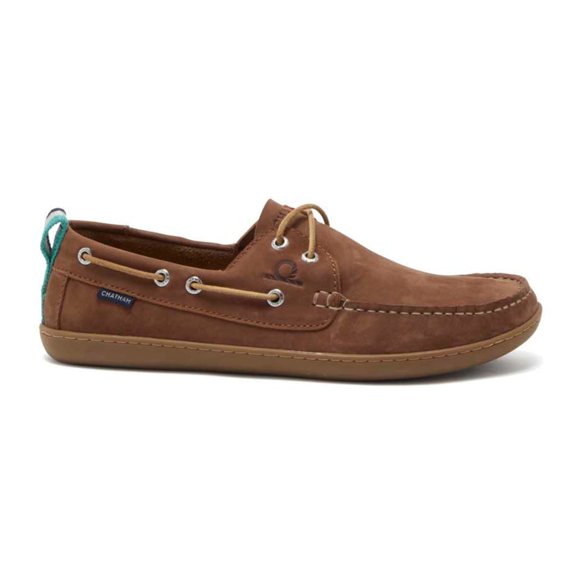 Chatham Eclipse Nubuck Barefoot Boat Shoes - Tan - Right Chatham Eclipse Nubuck Barefoot Boat Shoes - Tan - Right