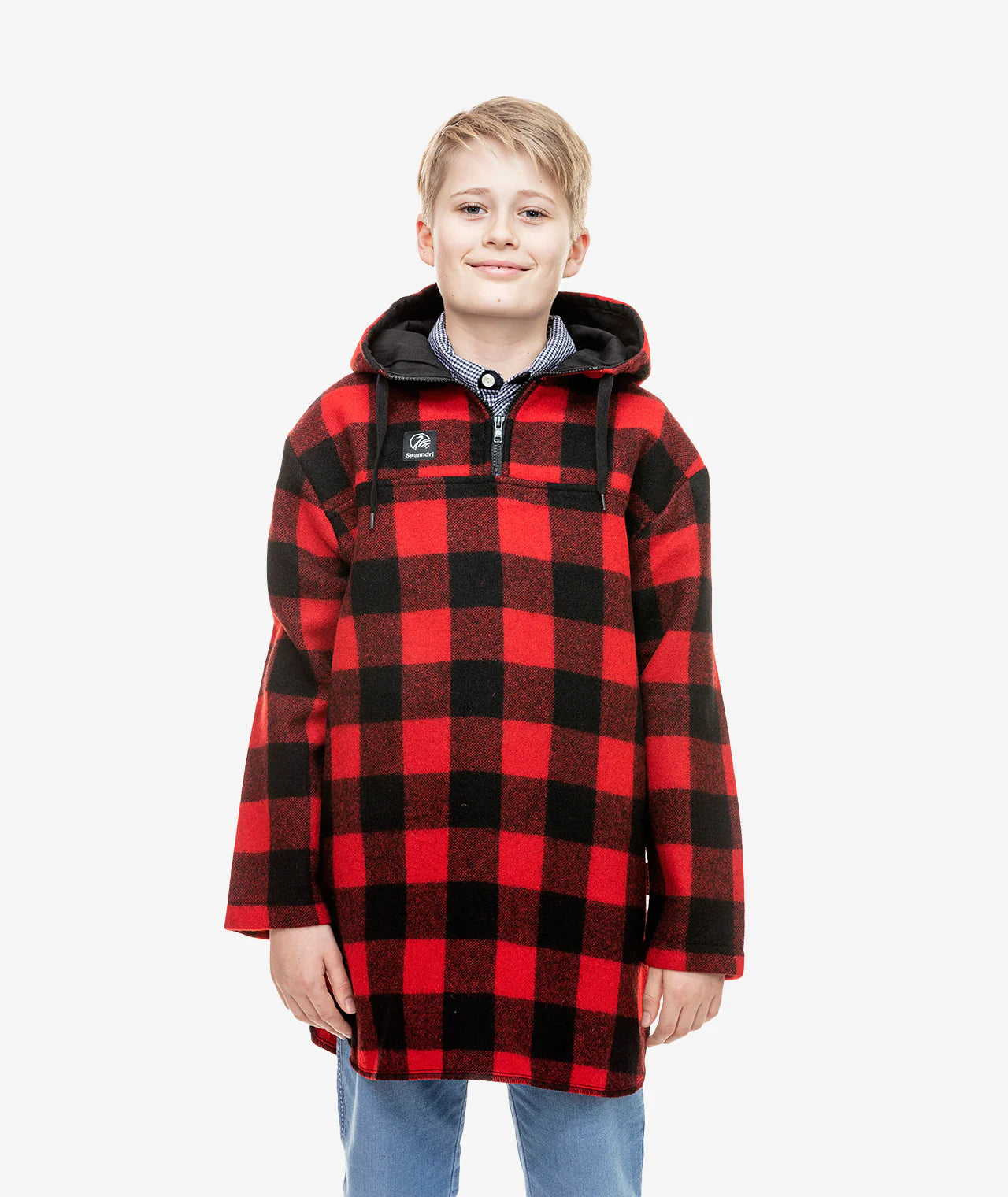 Swanndri Kid's Brixton Bush Shirt - Red/Black Swanndri Kid's Brixton Bush Shirt - Red/Black