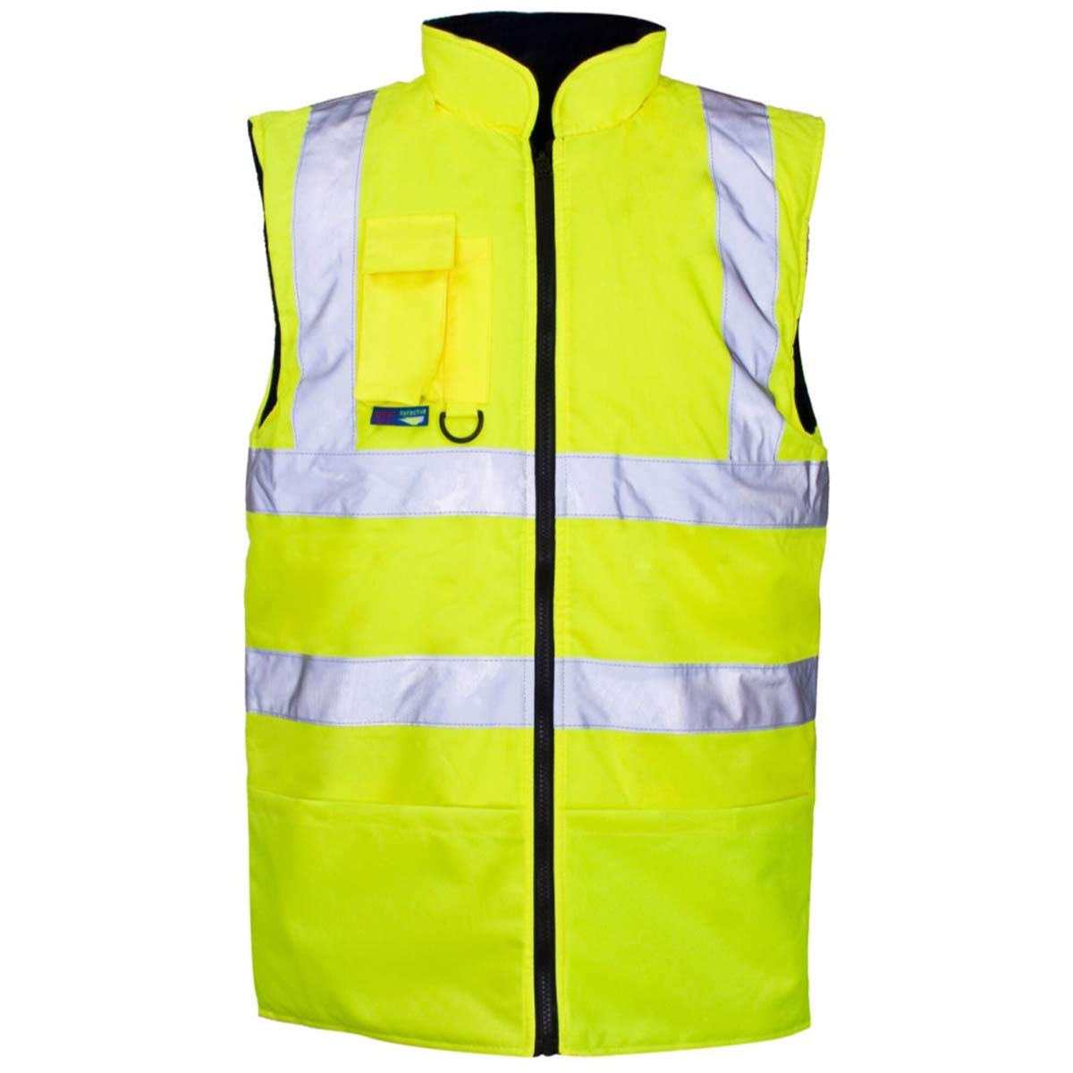 Hi-Vis Reversible Fleece Lined Bodywarmer Yellow Hi-Vis Reversible Fleece Lined Bodywarmer Yellow